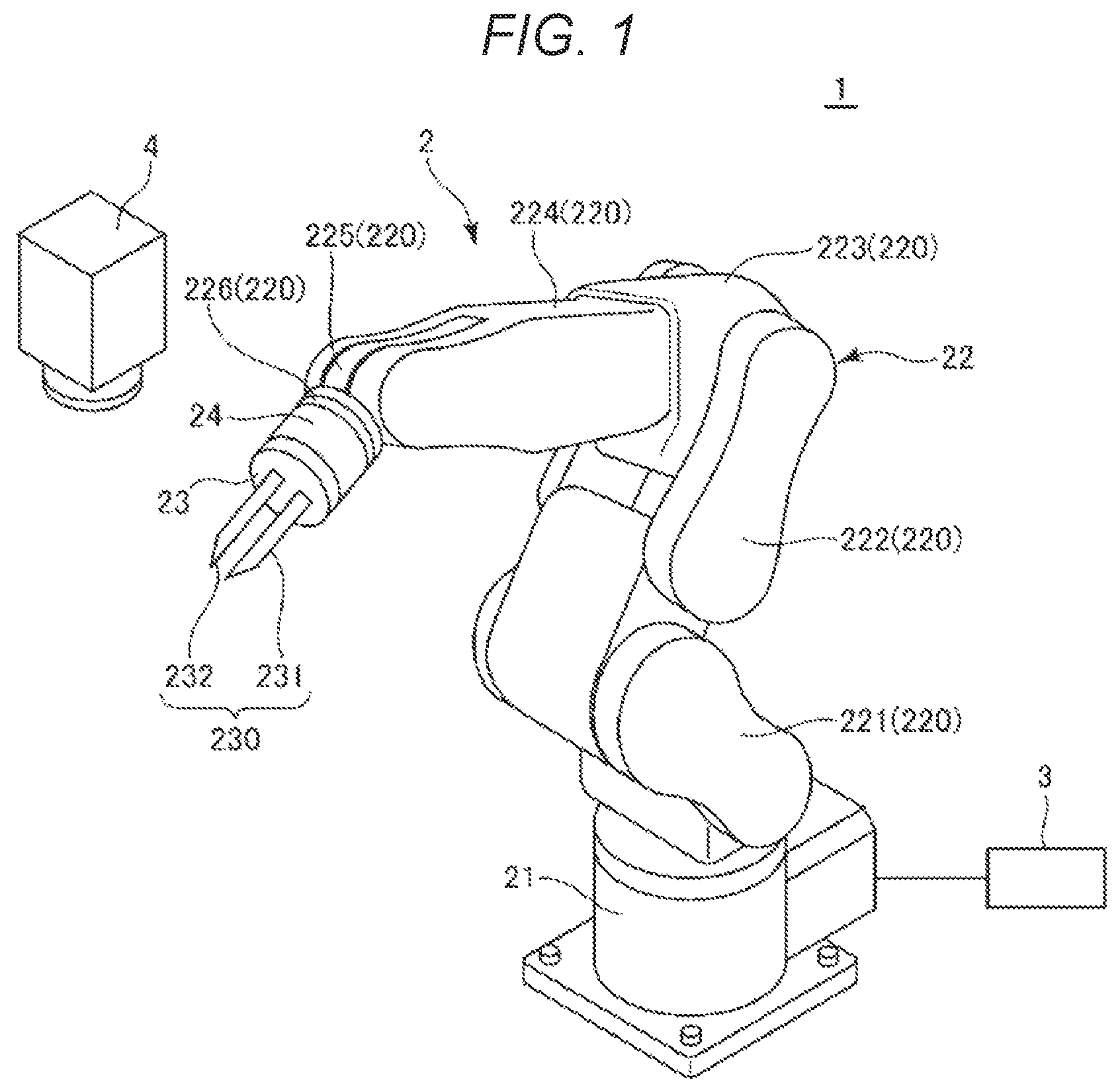 Patent US12157236 — Control method for robot system, robot system, and storage medium — Figure 1