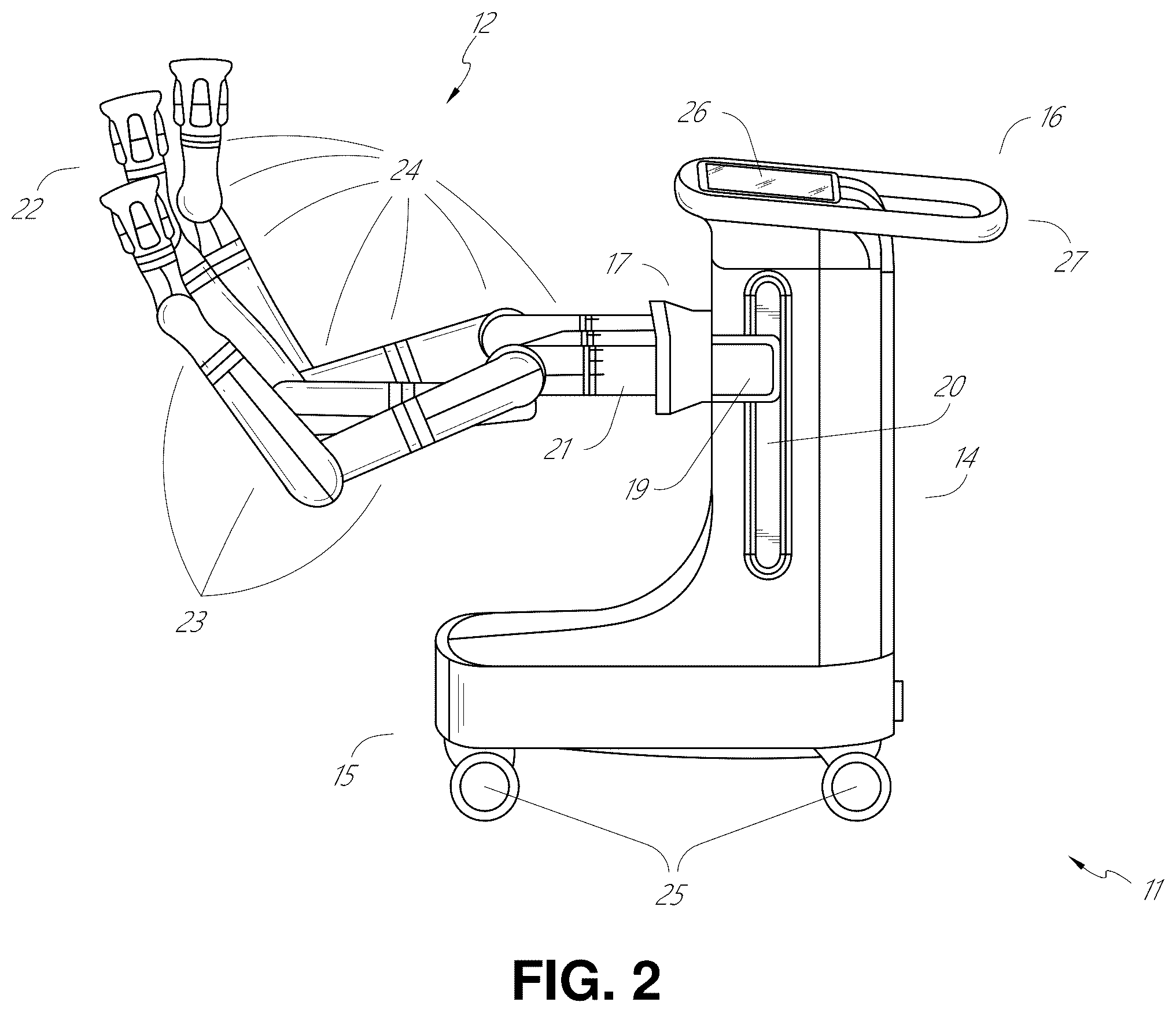 Patent US12157238 Figure 2 – Systems and methods for robotic arm alignment and docking