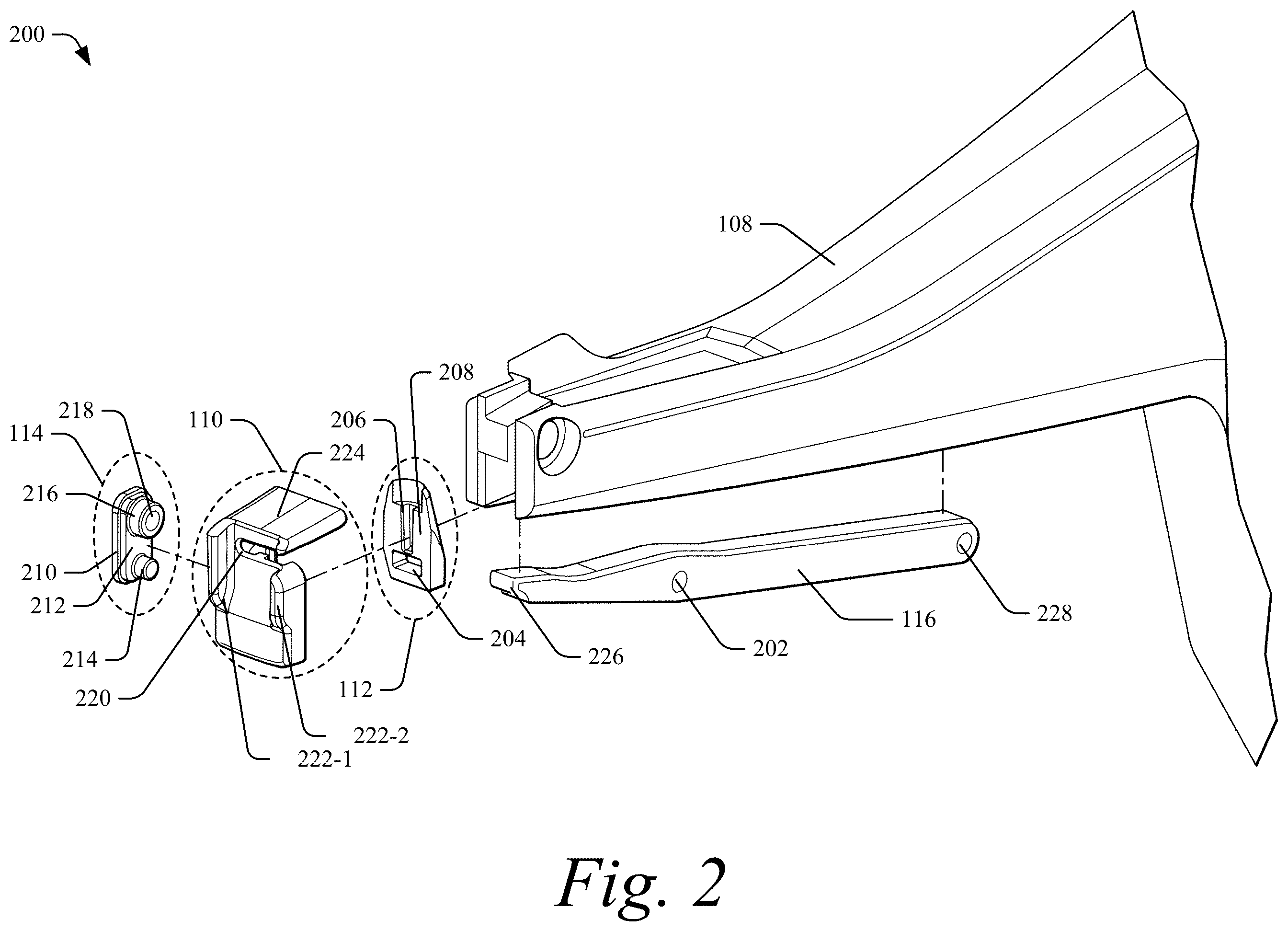 Patent US12157240 Figure 2 – Severing a cable tie with a rounded cut