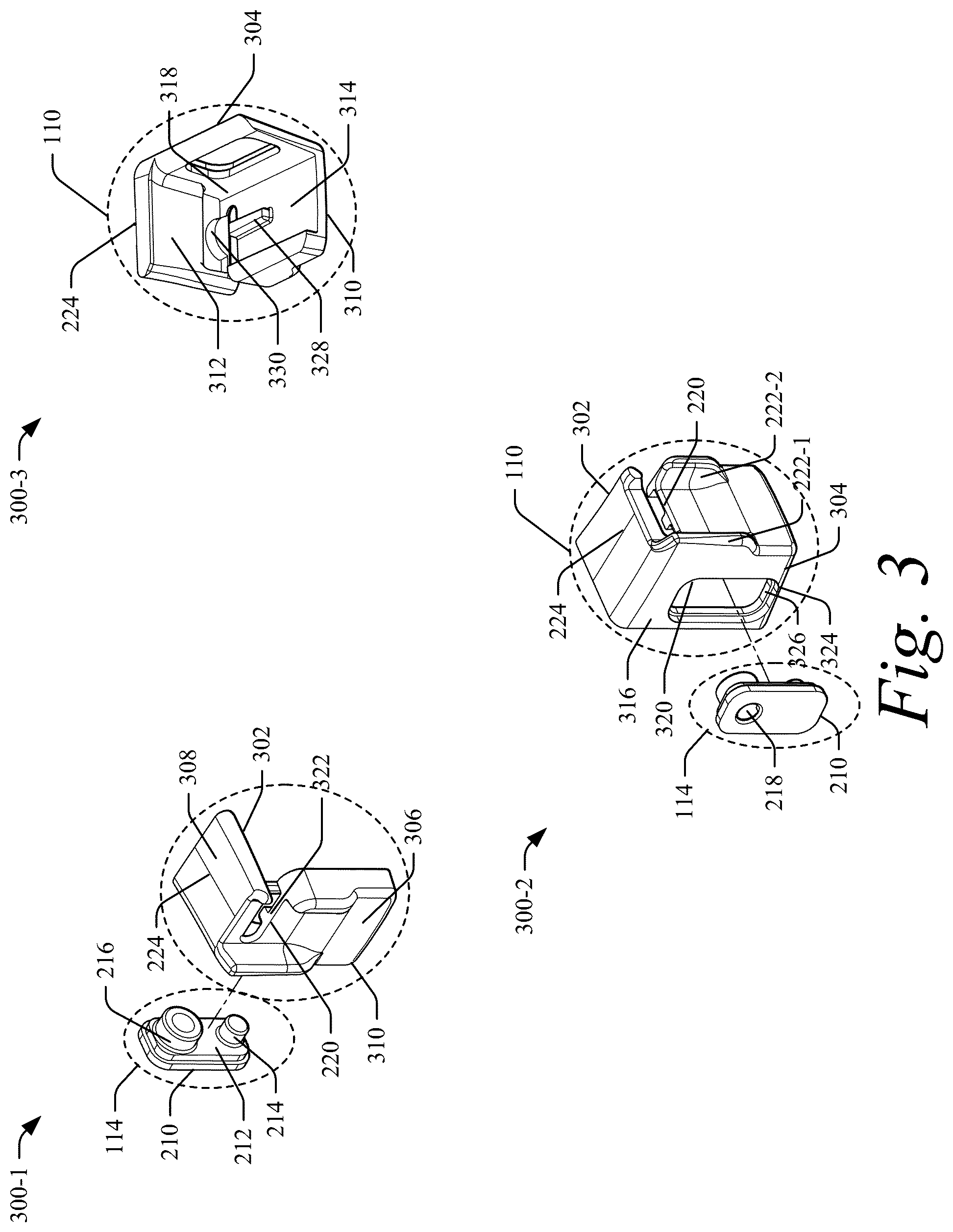 Patent US12157240 Figure 3 – Severing a cable tie with a rounded cut