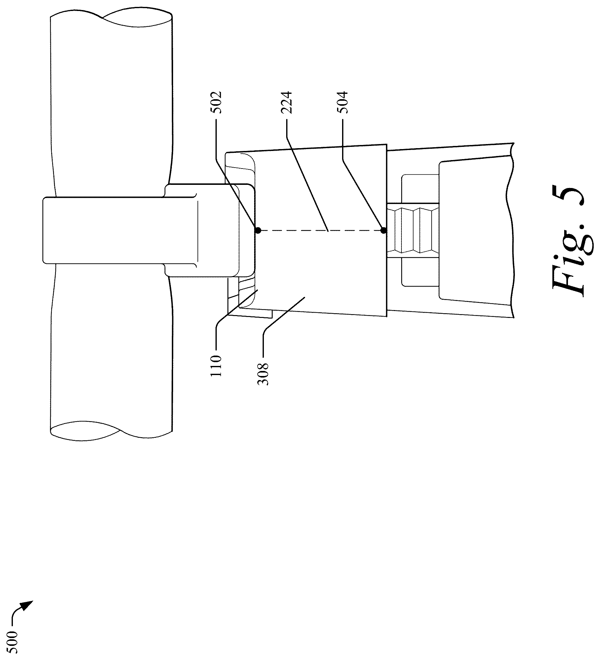 Patent US12157240 Figure 5 – Severing a cable tie with a rounded cut