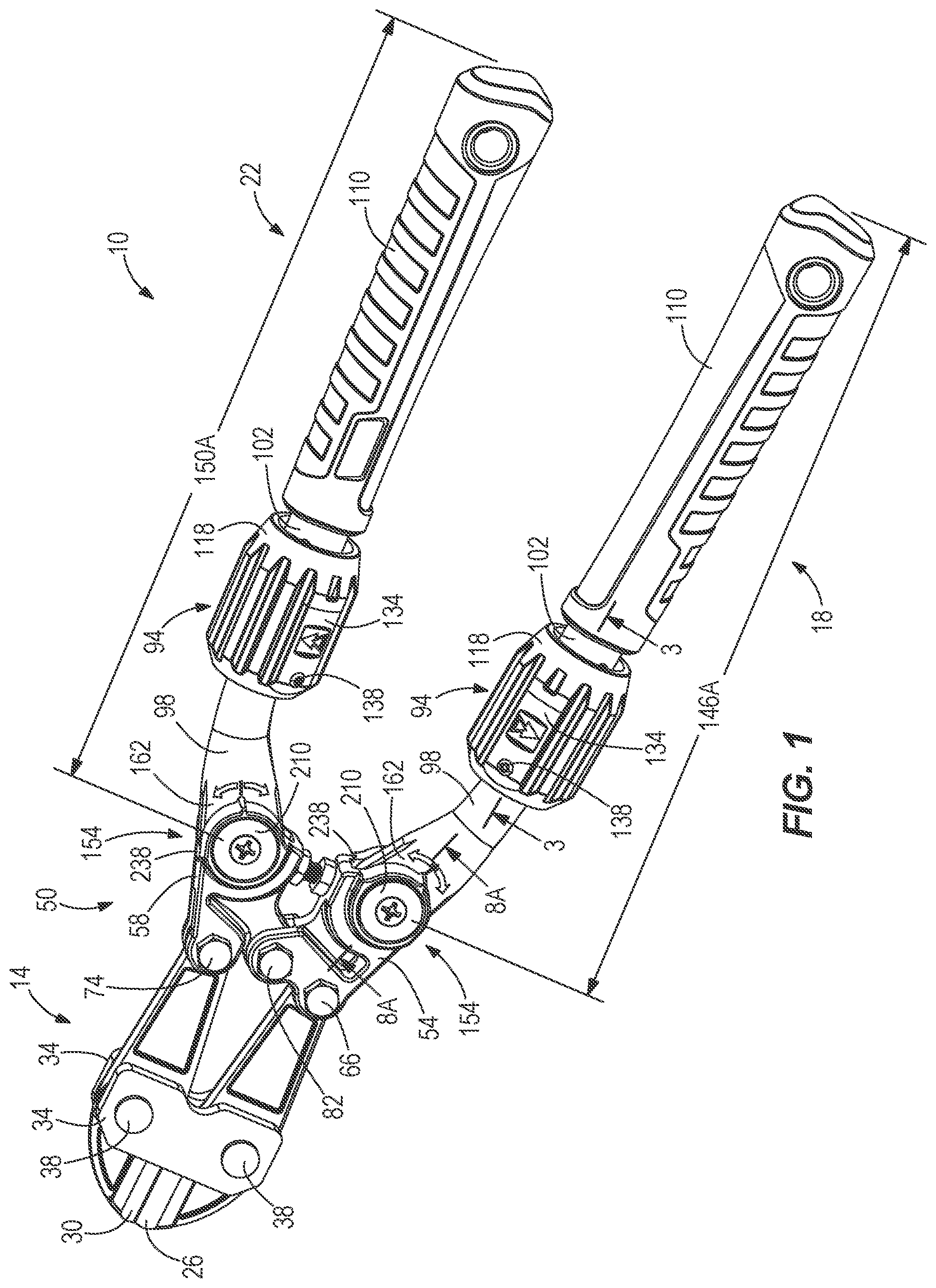 Patent US12157241 Figure 1 – Bolt cutter