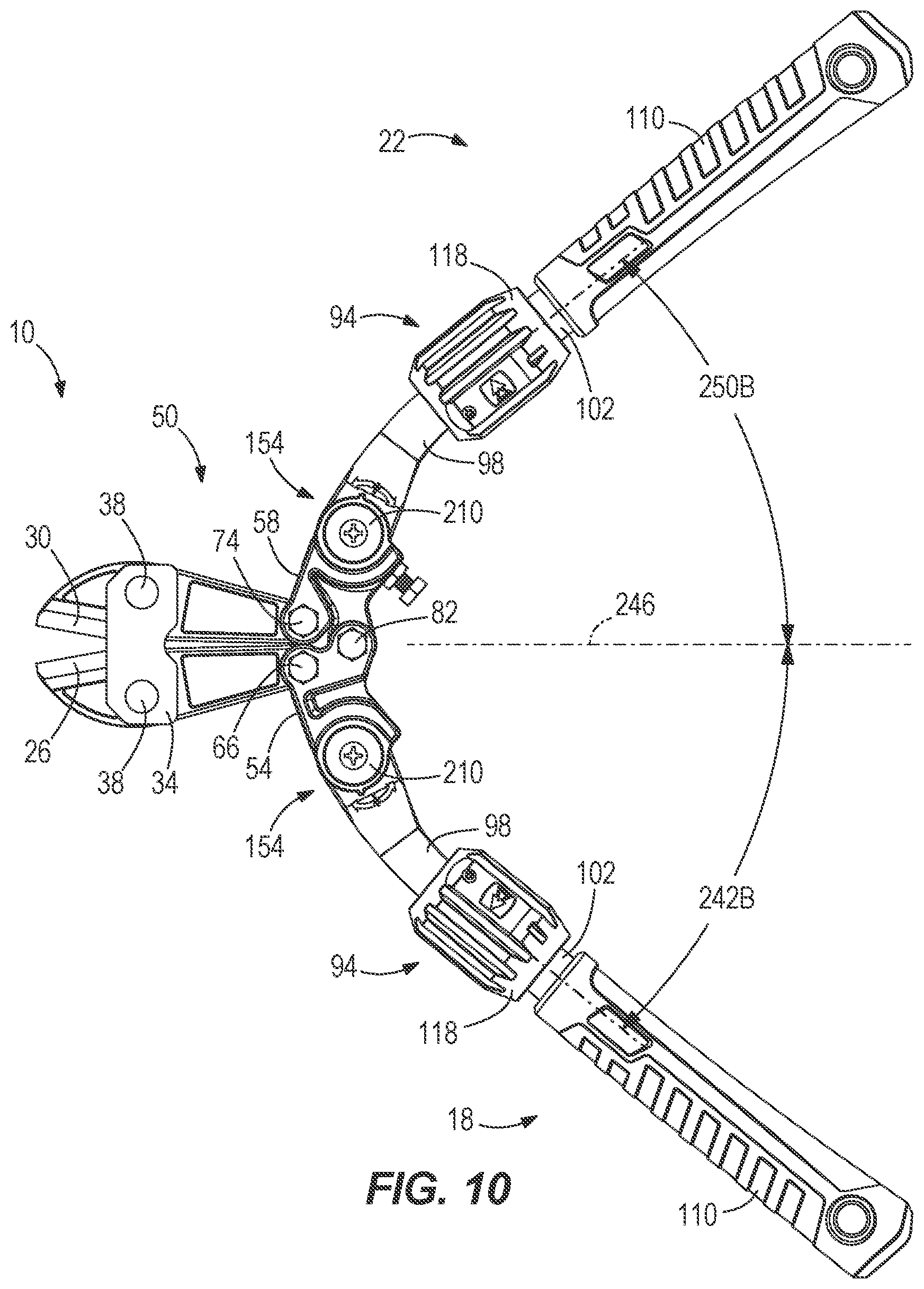 Patent US12157241 Figure 8 – Bolt cutter