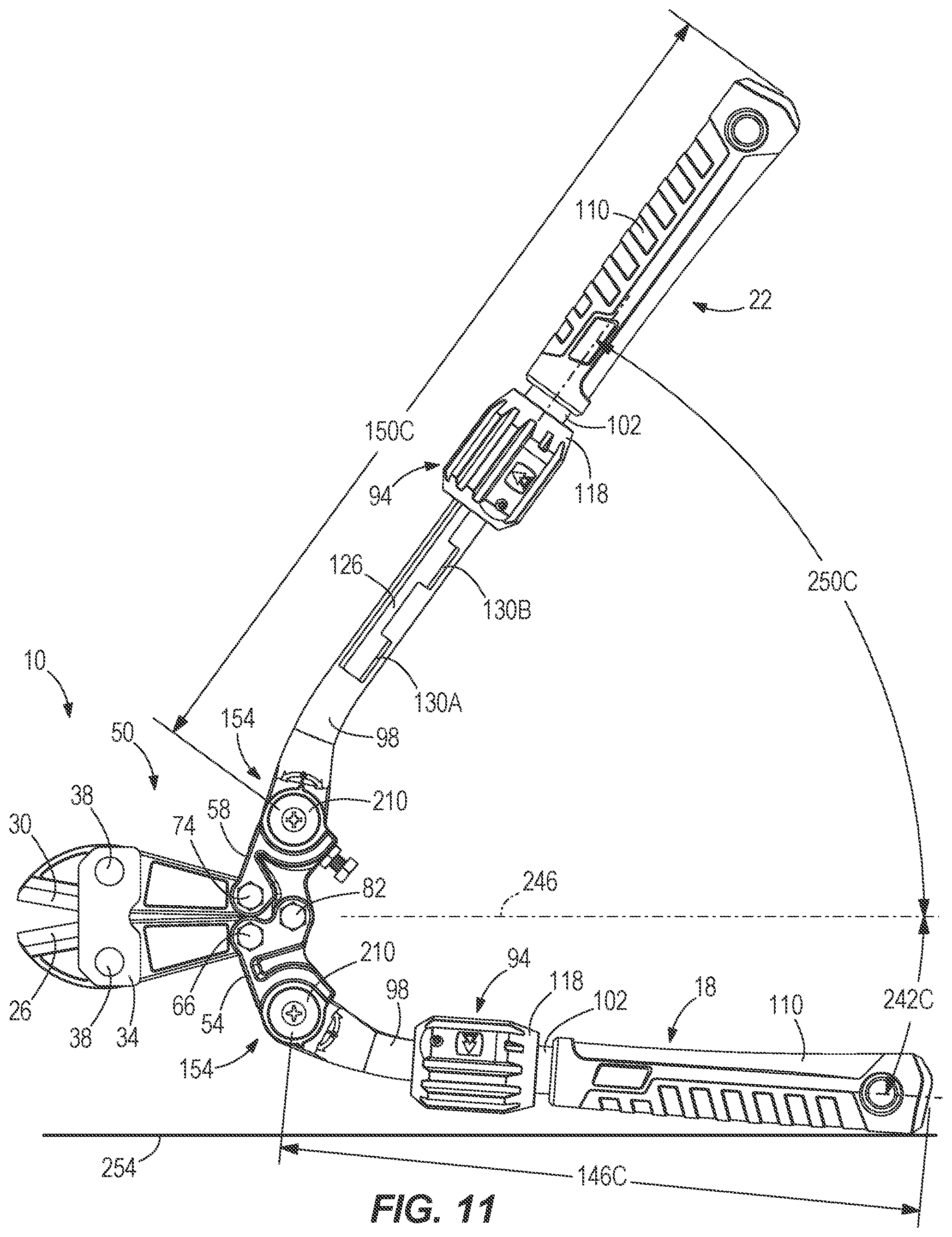 Patent US12157241 Figure 9 – Bolt cutter