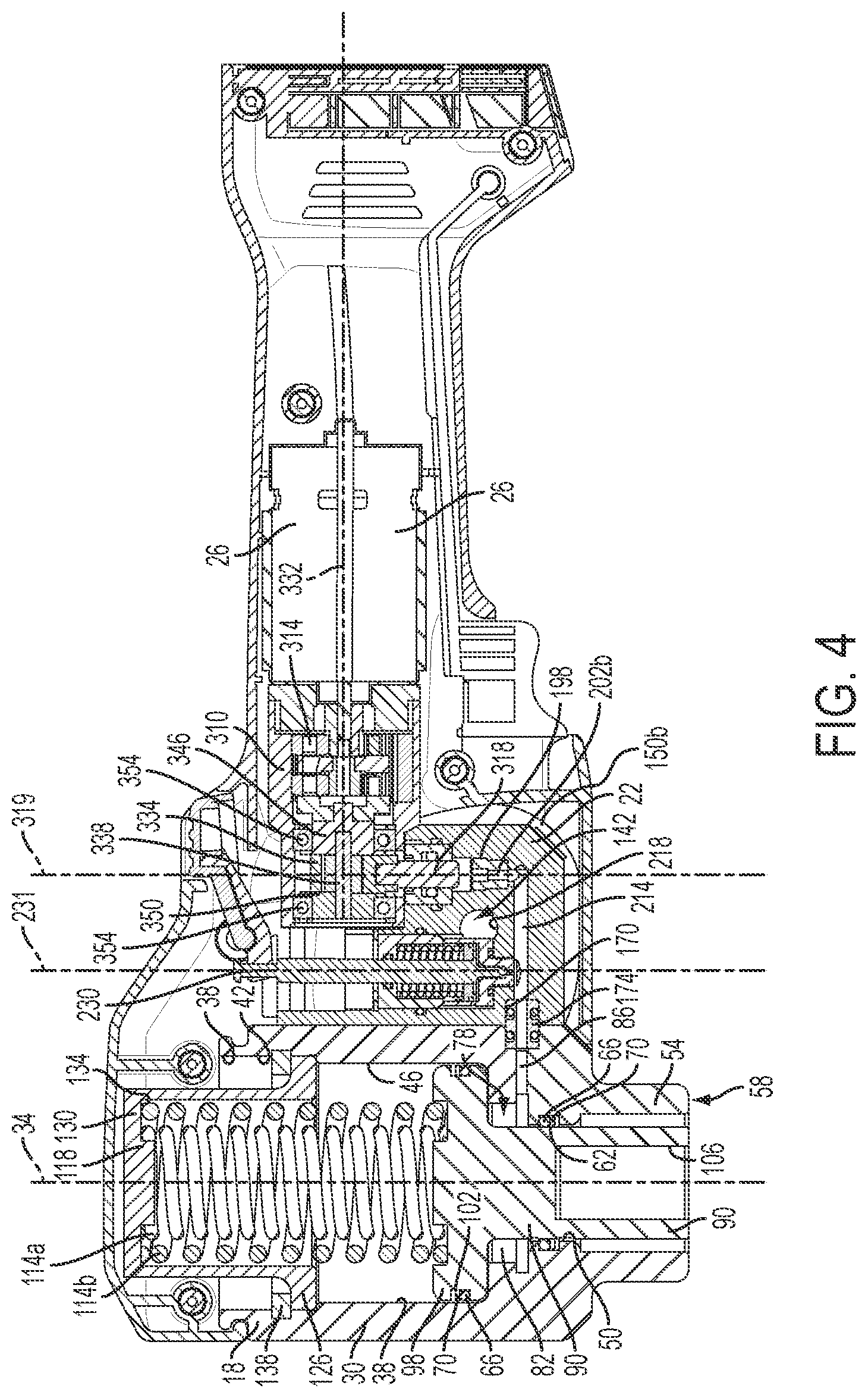 Patent US12157242 Figure 4 – Hydraulic hand-held knockout punch driver