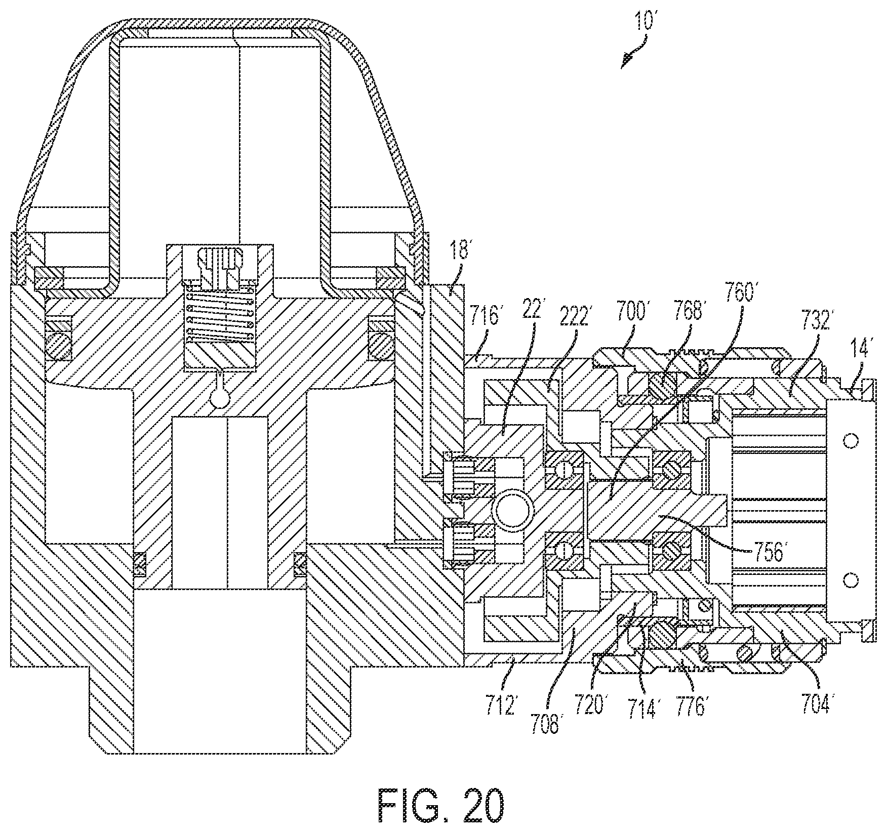 Patent US12157242 Figure 20 – Hydraulic hand-held knockout punch driver