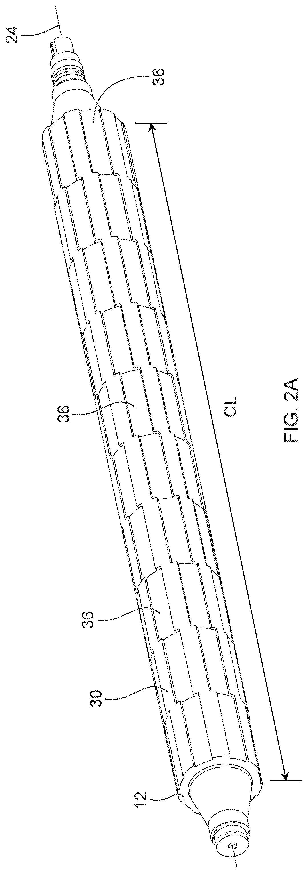 Patent US12157243 Figure 2 – Perforating apparatus and method for manufacturing a shaped line of weakness