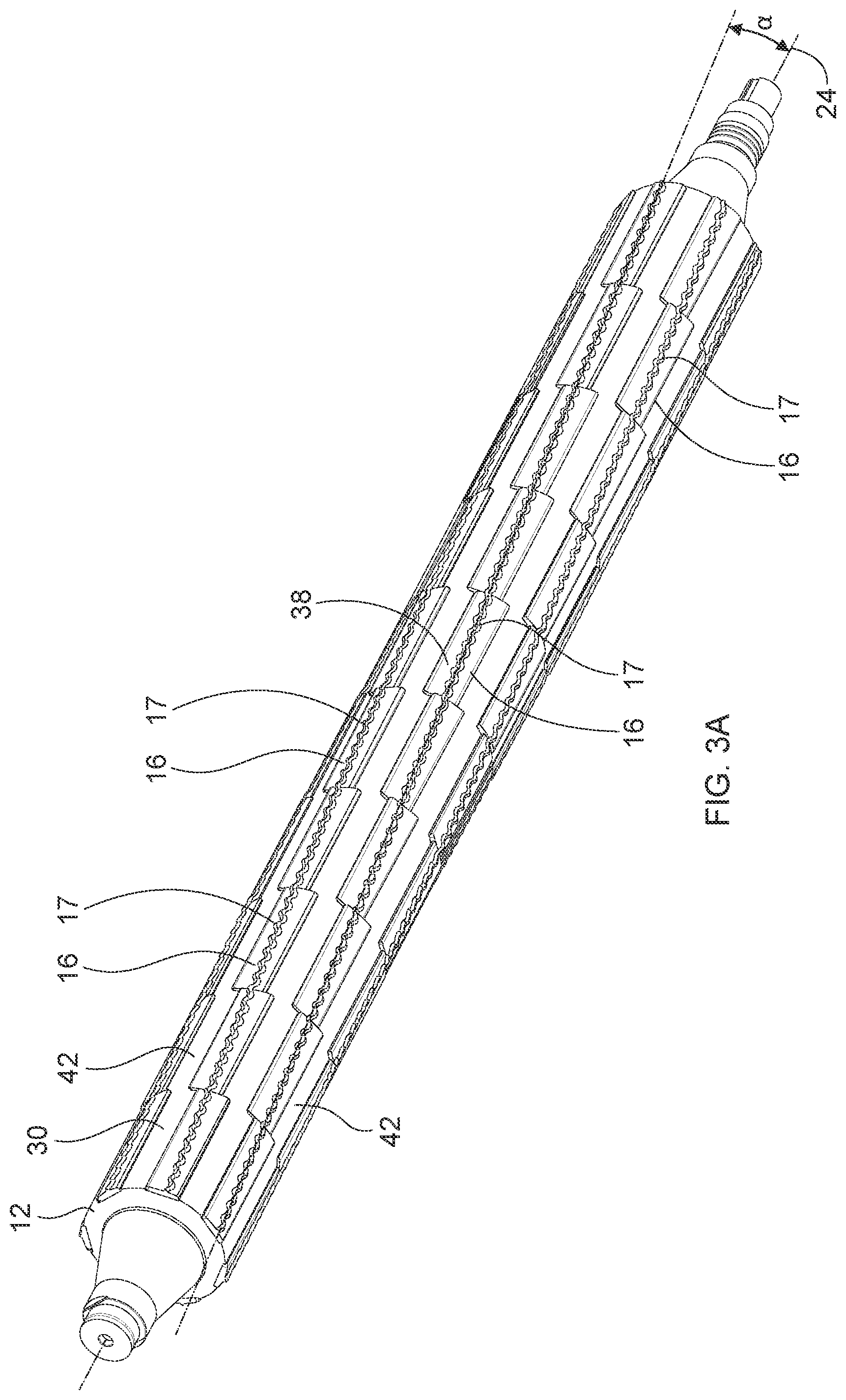 Patent US12157243 Figure 4 – Perforating apparatus and method for manufacturing a shaped line of weakness
