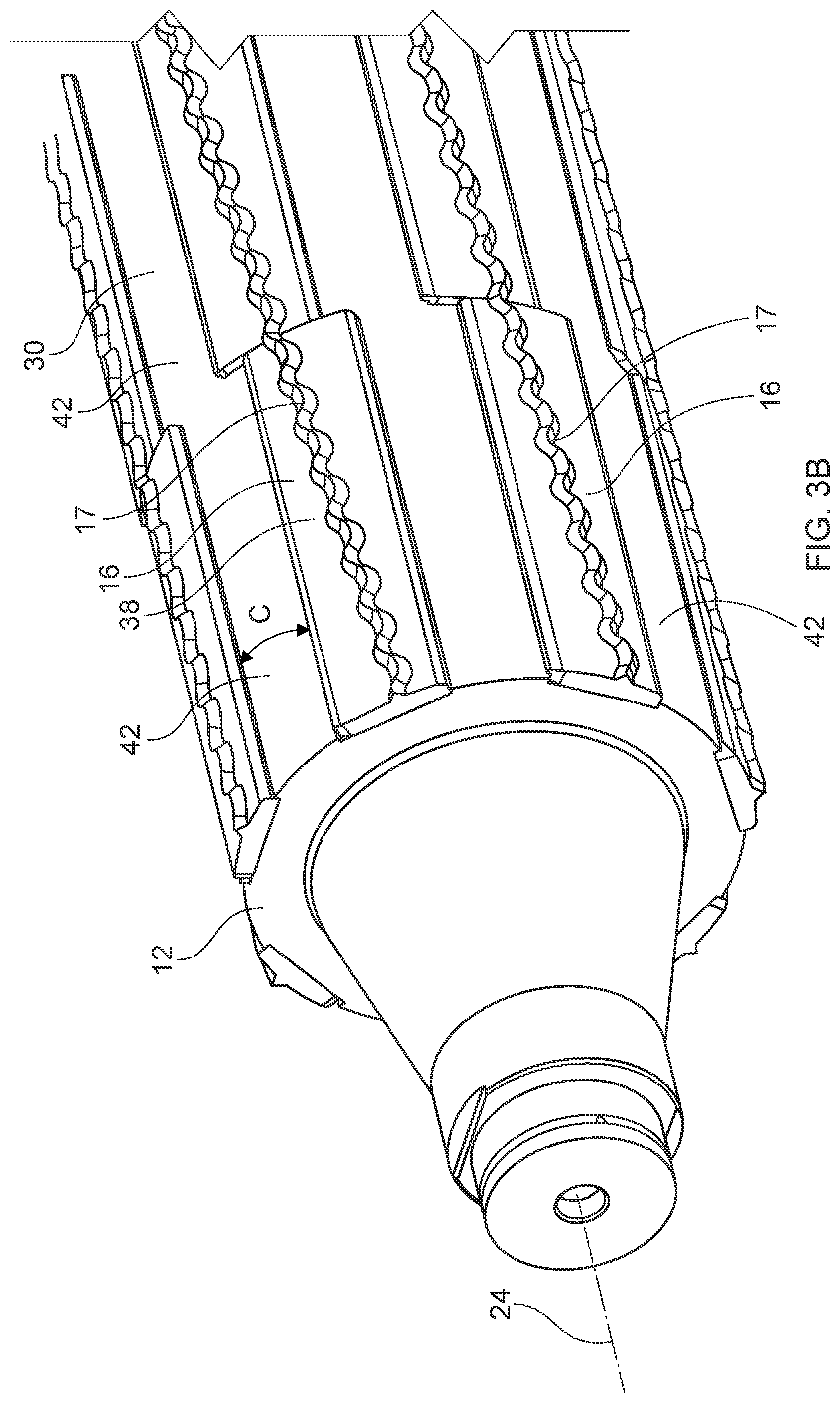 Patent US12157243 Figure 5 – Perforating apparatus and method for manufacturing a shaped line of weakness