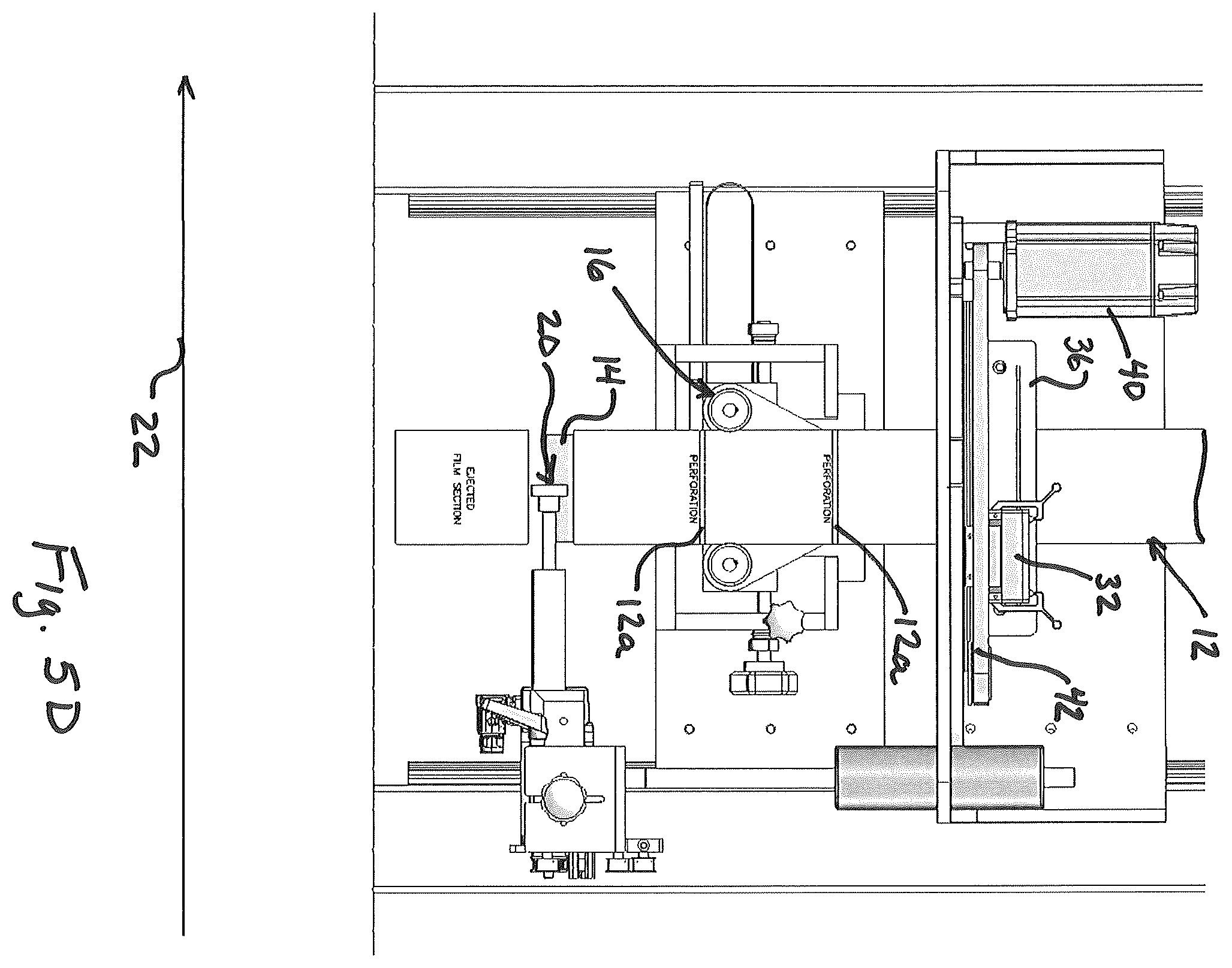 Patent US12157246 Figure 9 – Machine and method for applying tubular shrink sleeve material to objects