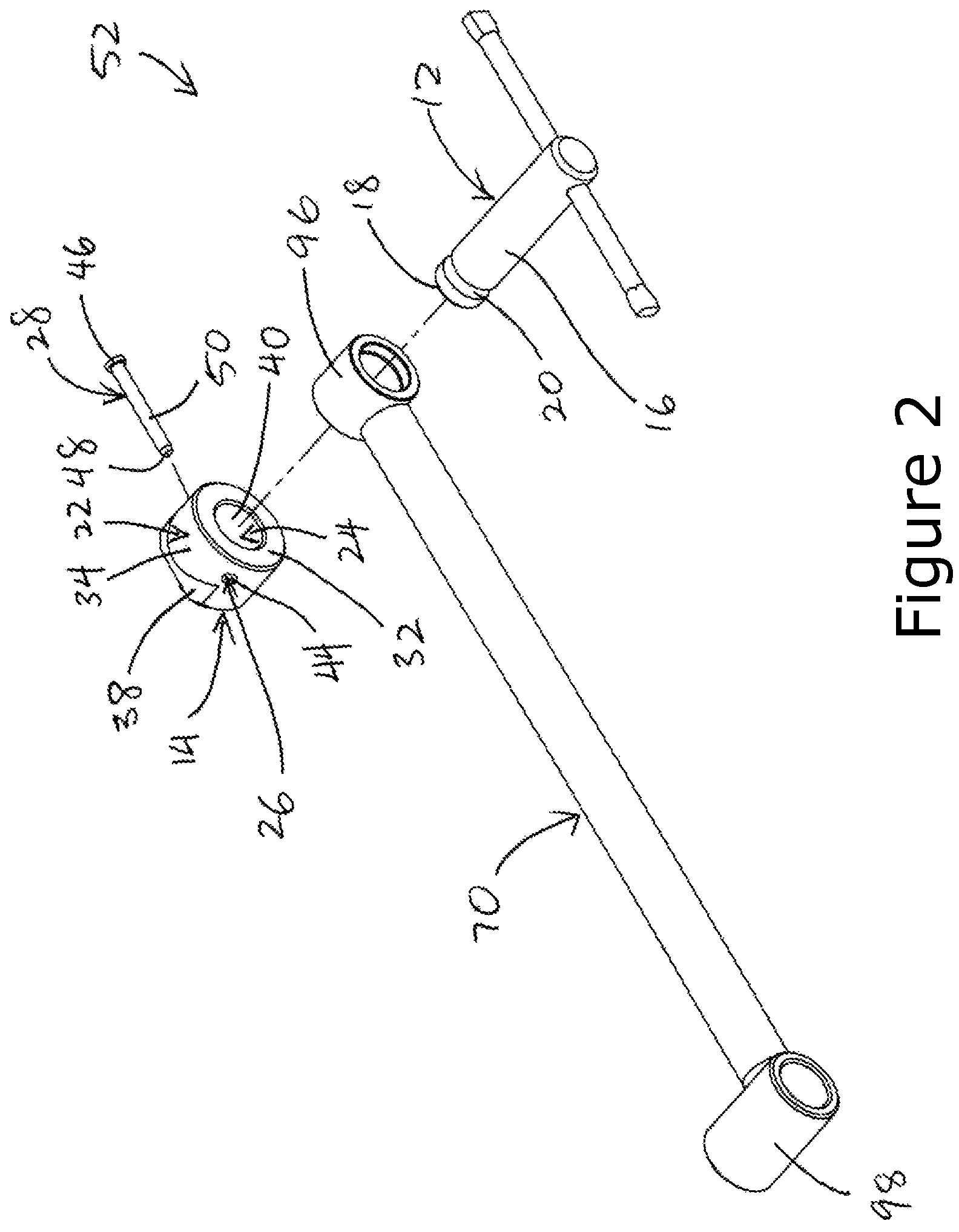 Patent US12157248 Figure 2 – Log dog and adjustable log dog set bar assembly