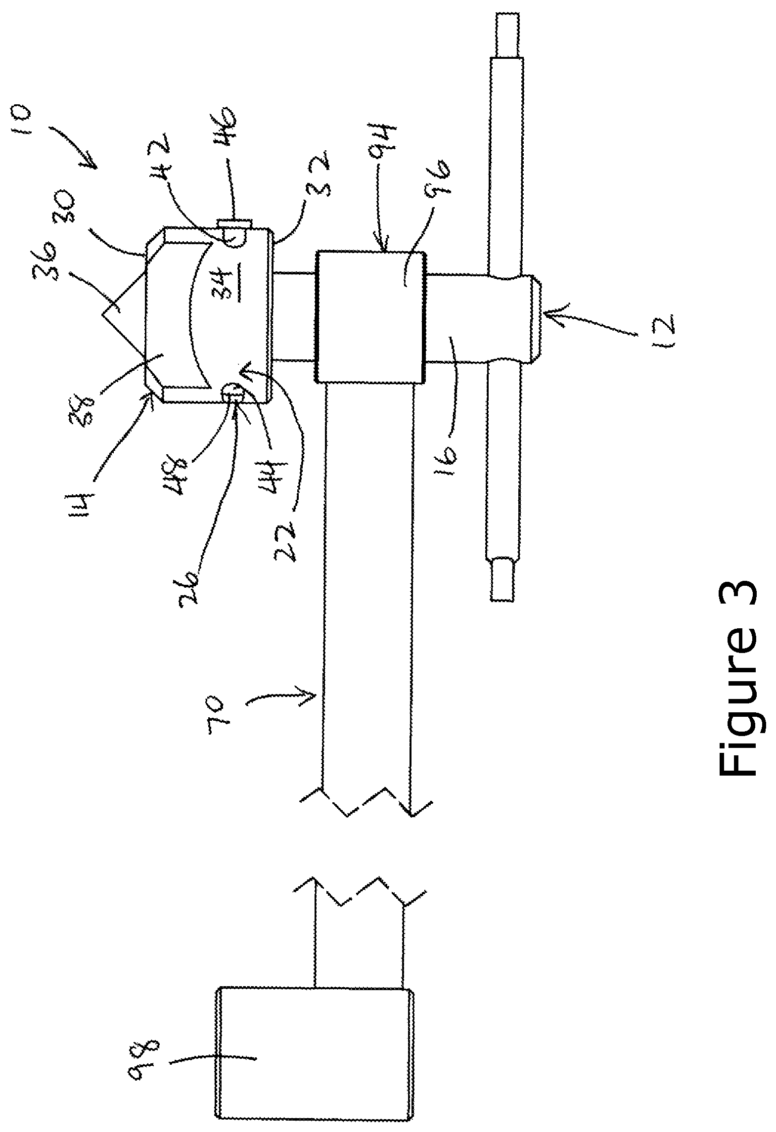 Patent US12157248 Figure 3 – Log dog and adjustable log dog set bar assembly