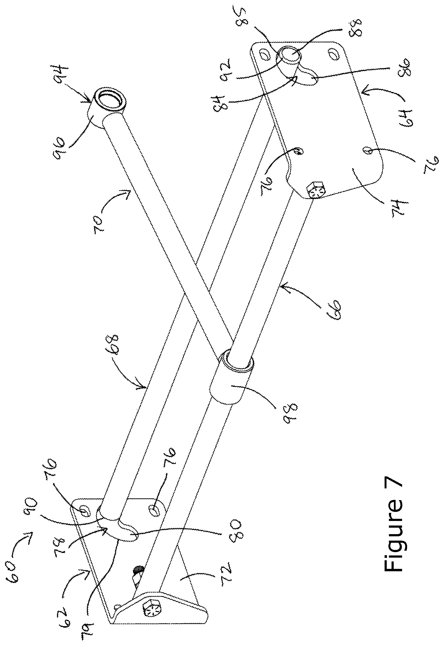 Patent US12157248 Figure 7 – Log dog and adjustable log dog set bar assembly