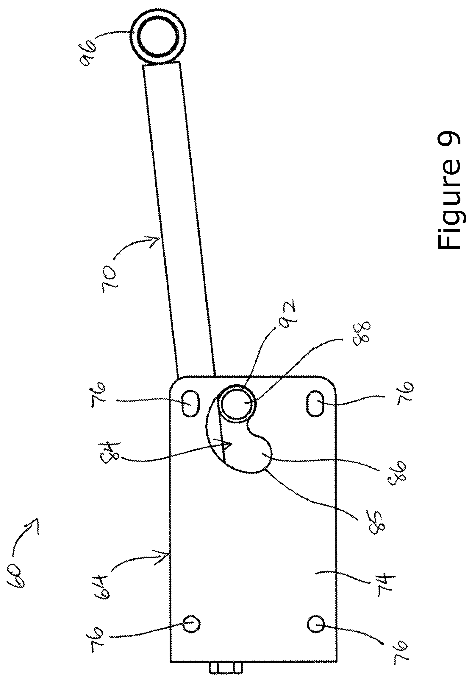 Patent US12157248 Figure 9 – Log dog and adjustable log dog set bar assembly
