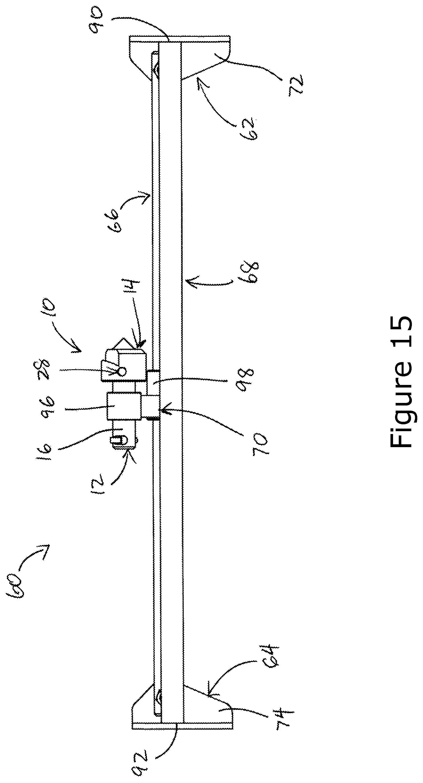 Patent US12157248 Figure 15 – Log dog and adjustable log dog set bar assembly