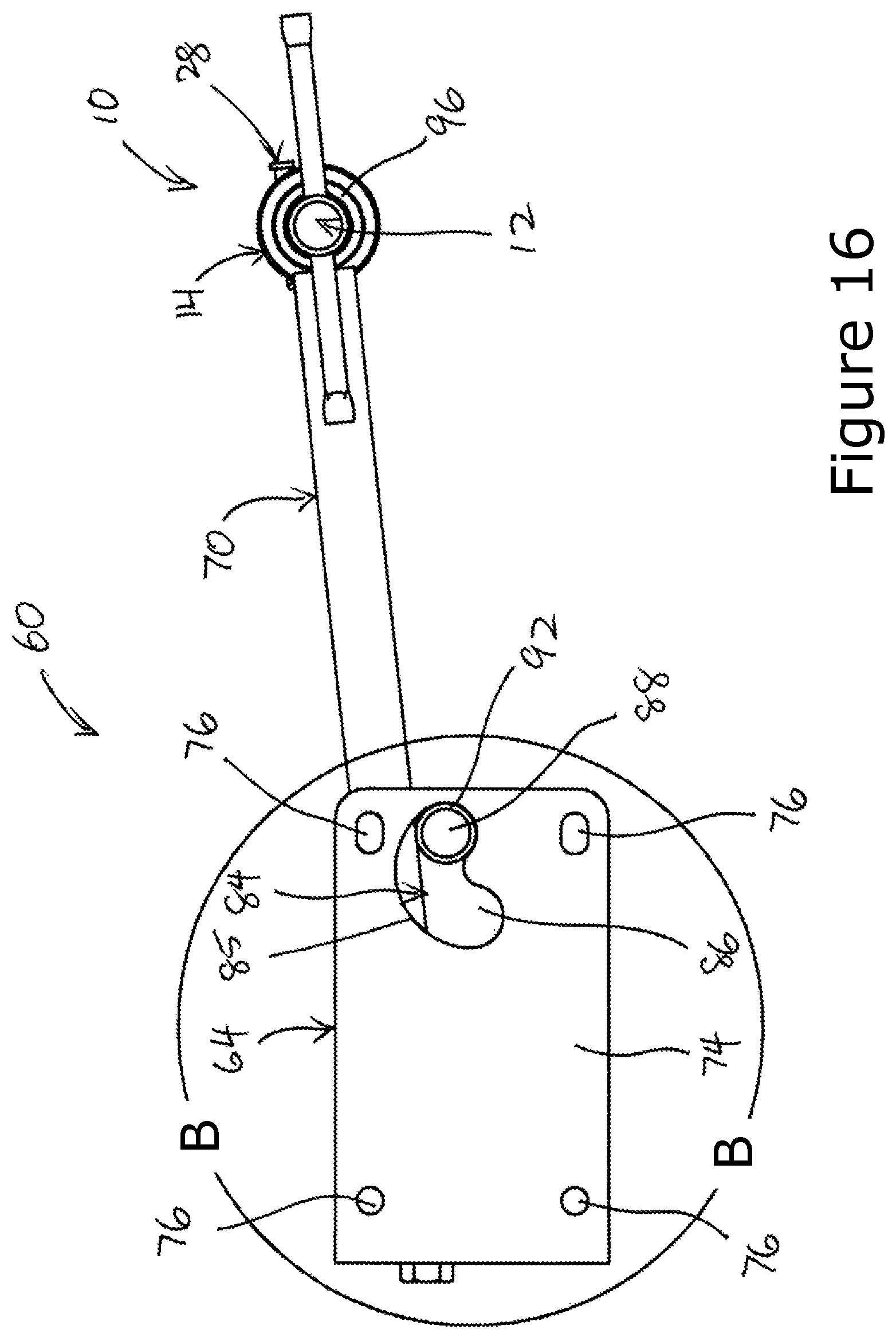 Patent US12157248 Figure 16 – Log dog and adjustable log dog set bar assembly