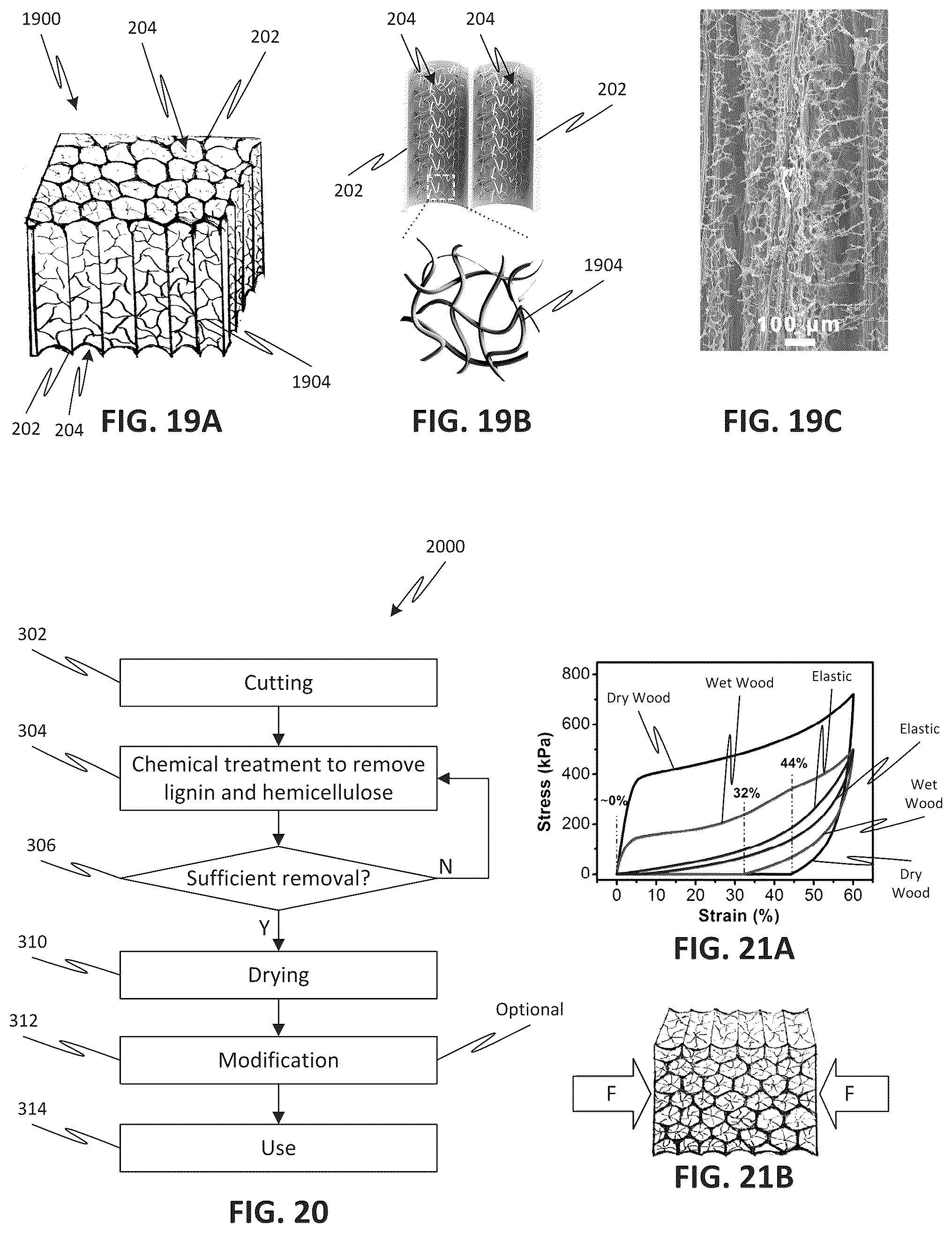 Patent US12157249 Figure 12 – Flexible wood structures and devices, and methods for fabricating and use thereof