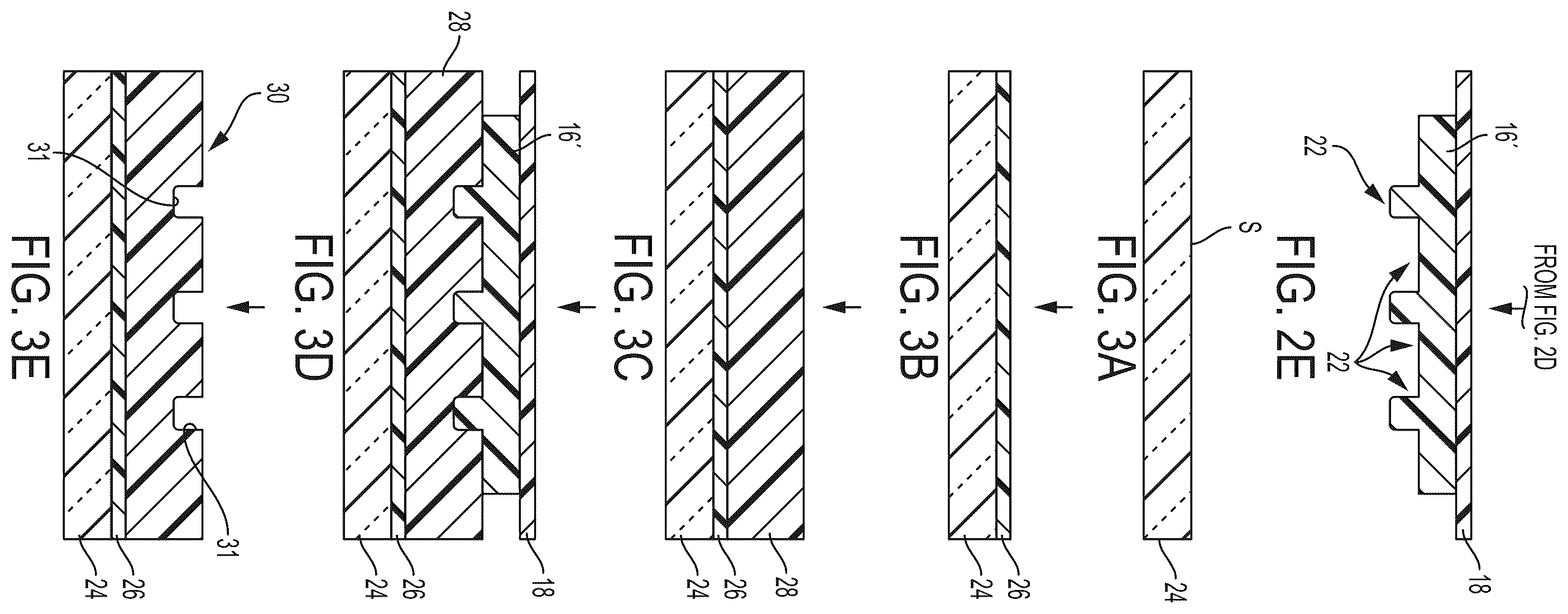 Patent US12157252 Figure 2 – Imprinting apparatus including silicon master with a plurality of nanofeatures and an anti-stick layer having a cyclosiloxane and method of forming