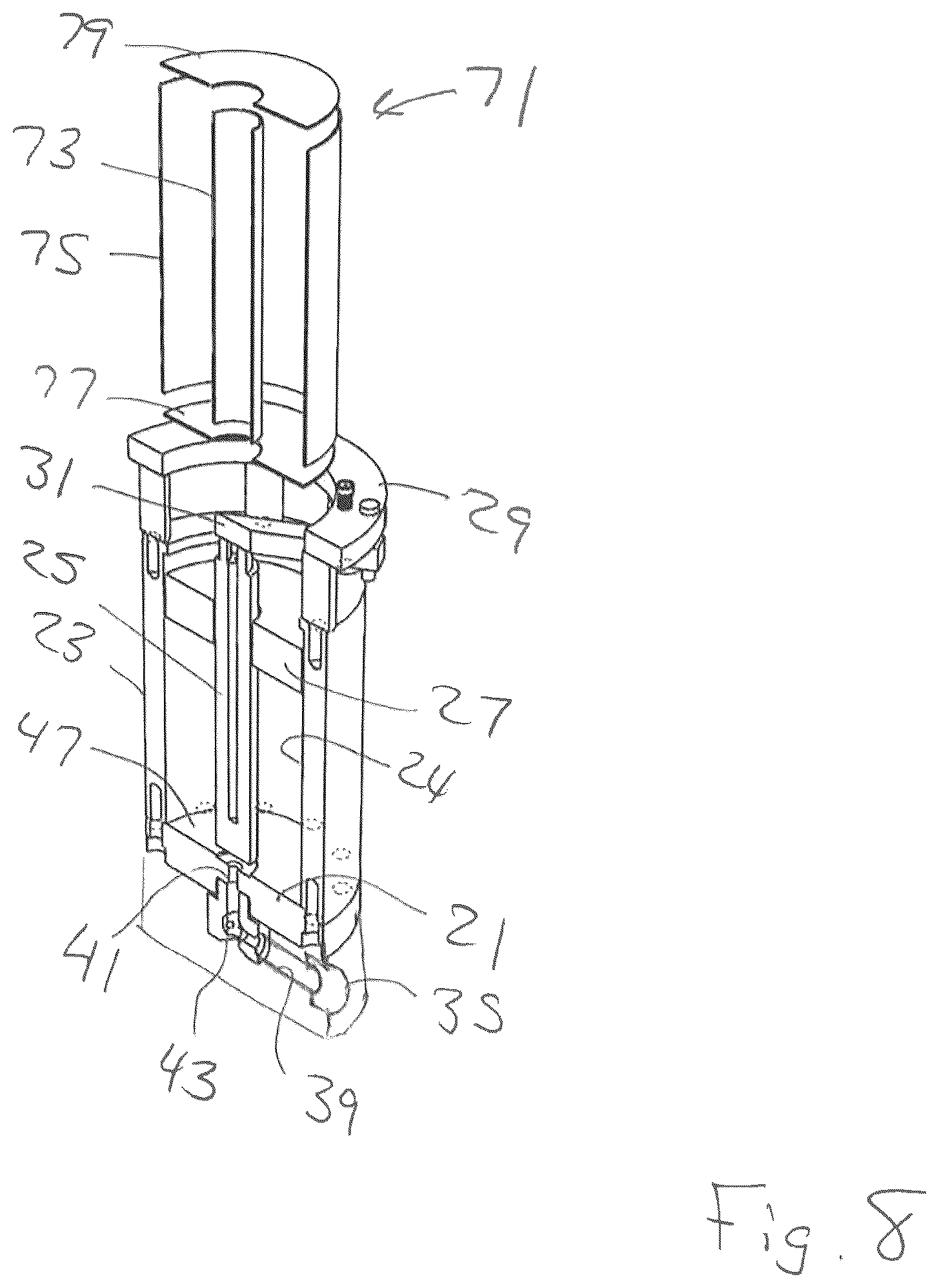 Patent US12157255 Figure 8 – System and method for molding stock shapes