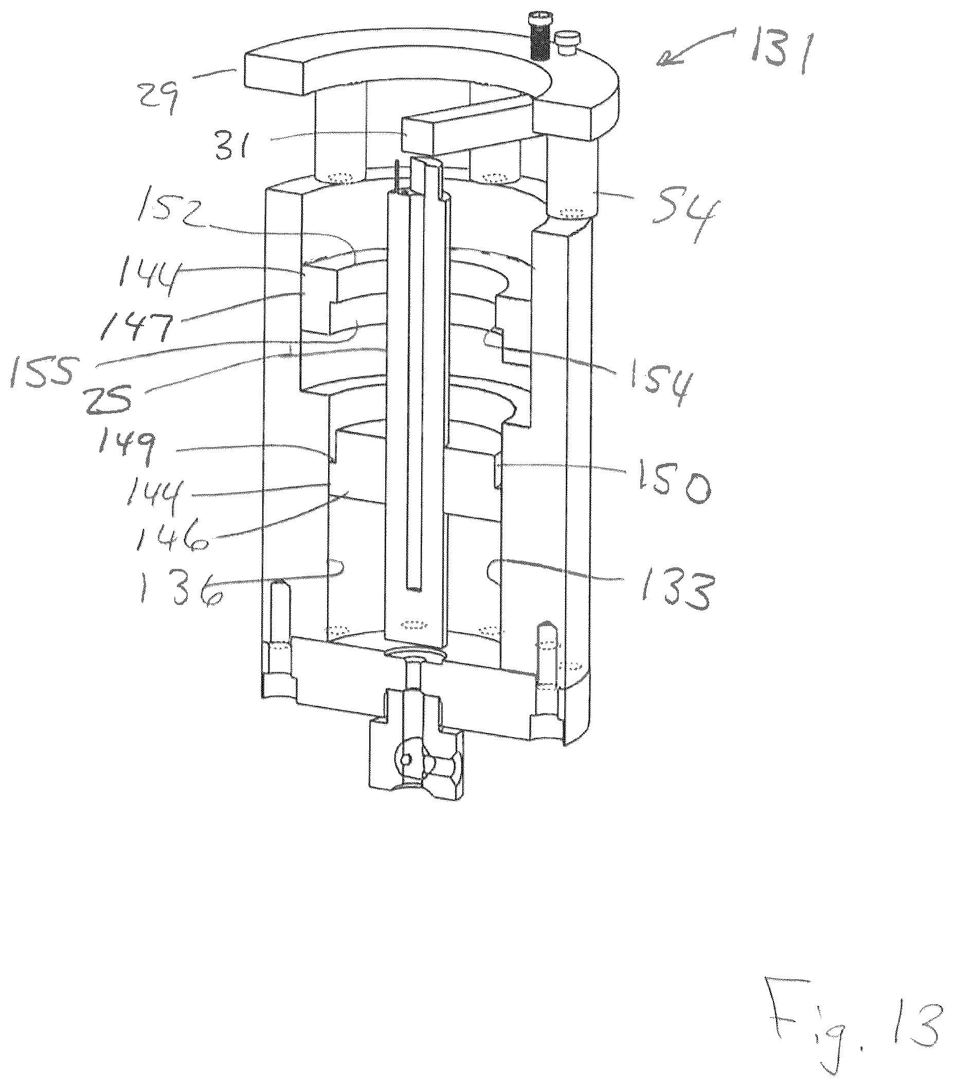 Patent US12157255 Figure 13 – System and method for molding stock shapes
