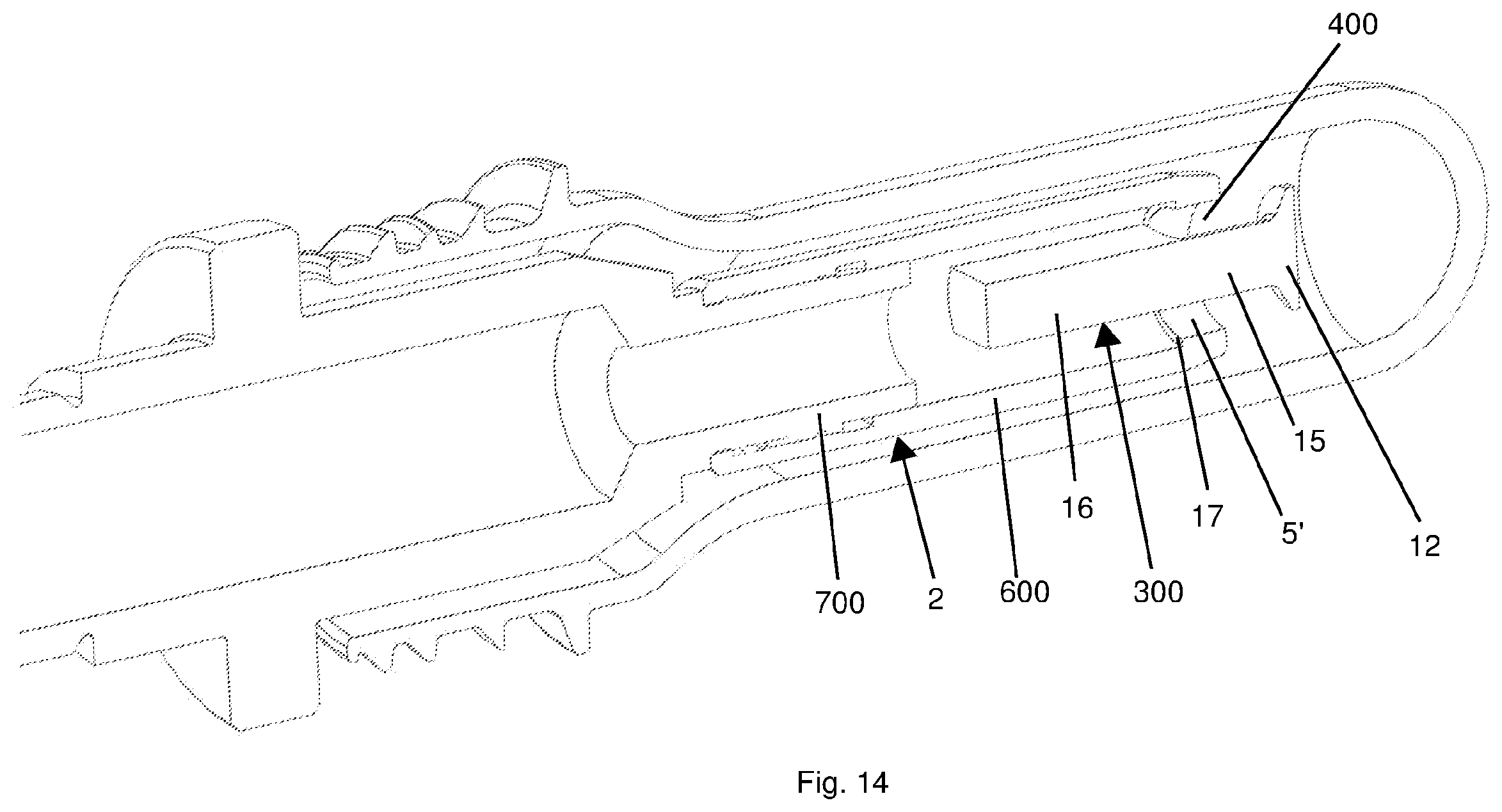 Patent US12157257 Figure 15 – Cooling and retaining pin for an apparatus for cooling and handling preforms made of plastic material
