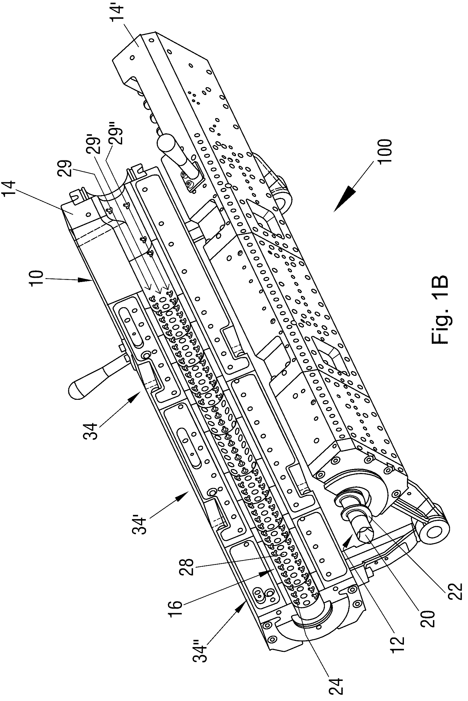 Patent US12157261 Figure 2 – Mixing and plasticating machine having a filling device with a separating wall, where the filling device is arranged on a housing of the machine, and method related thereto