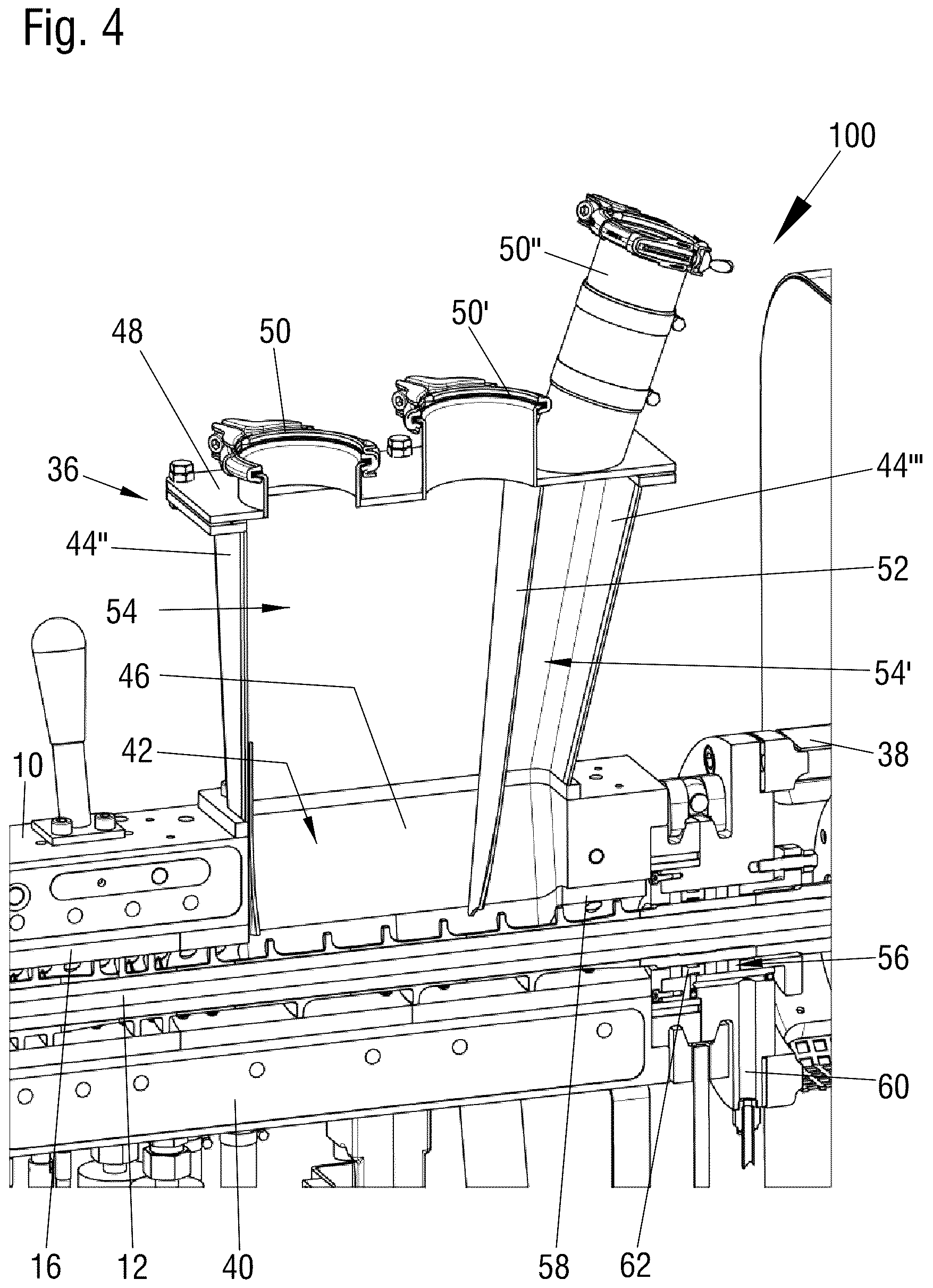 Patent US12157261 Figure 6 – Mixing and plasticating machine having a filling device with a separating wall, where the filling device is arranged on a housing of the machine, and method related thereto