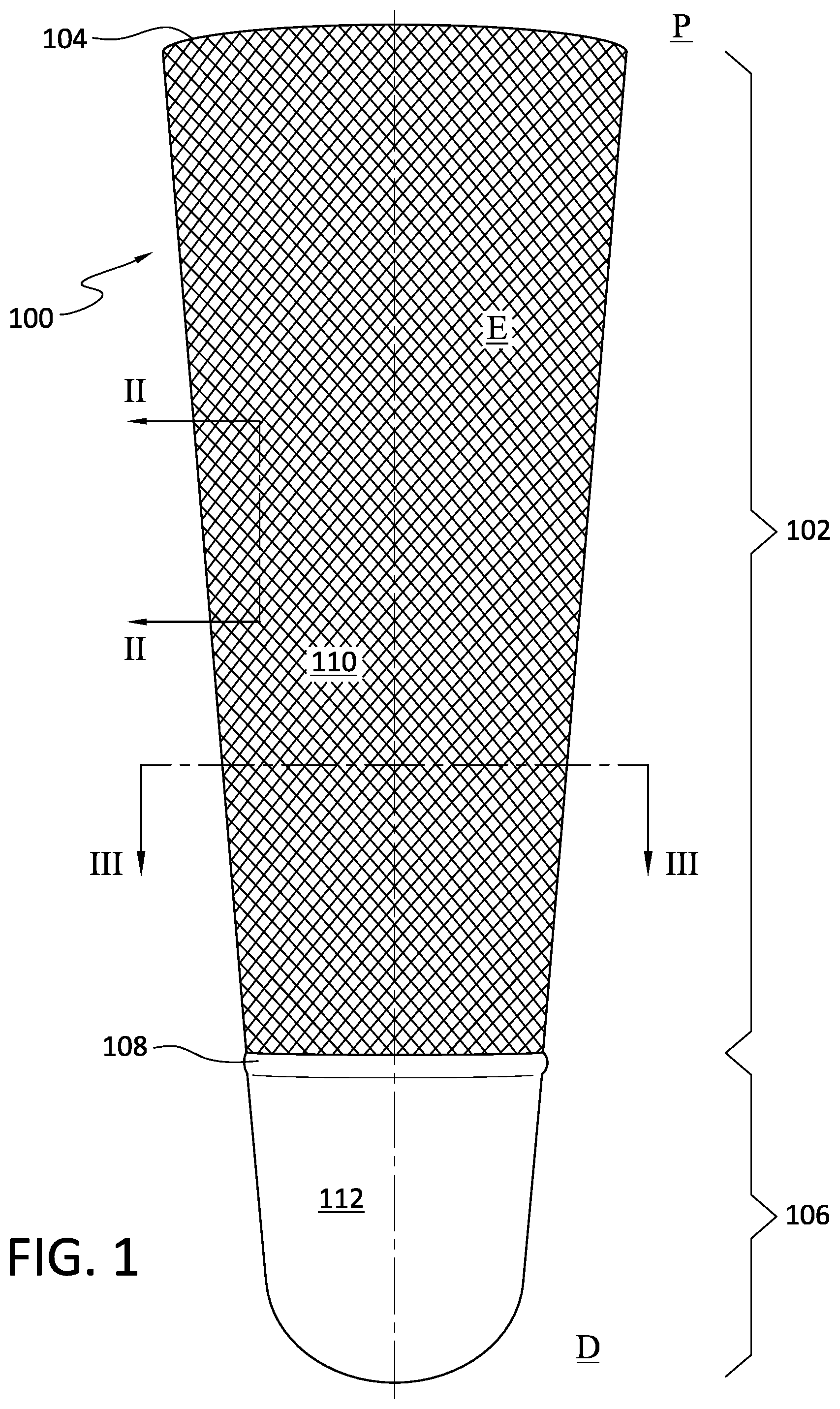 Patent US12157269 — Medical device including a structure based on filaments — Figure 1