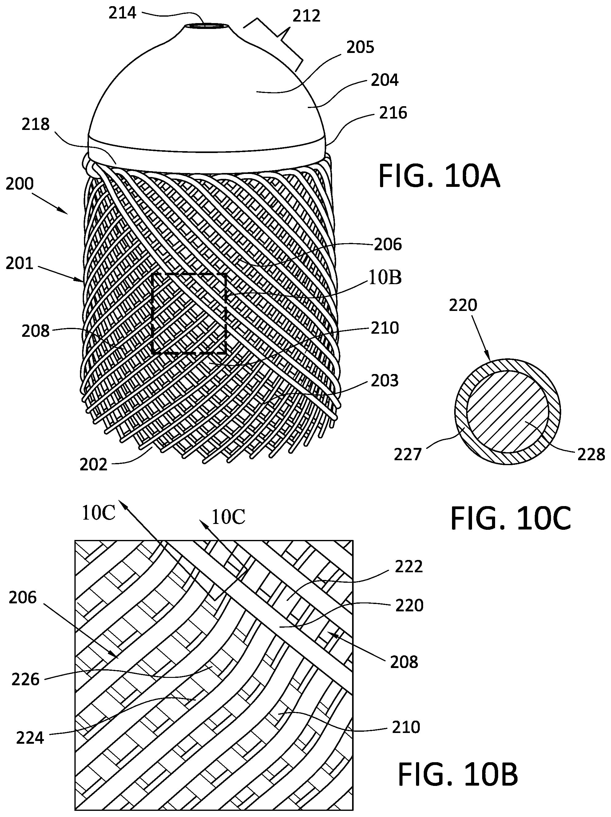 Patent US12157269 Figure 8 – Medical device including a structure based on filaments