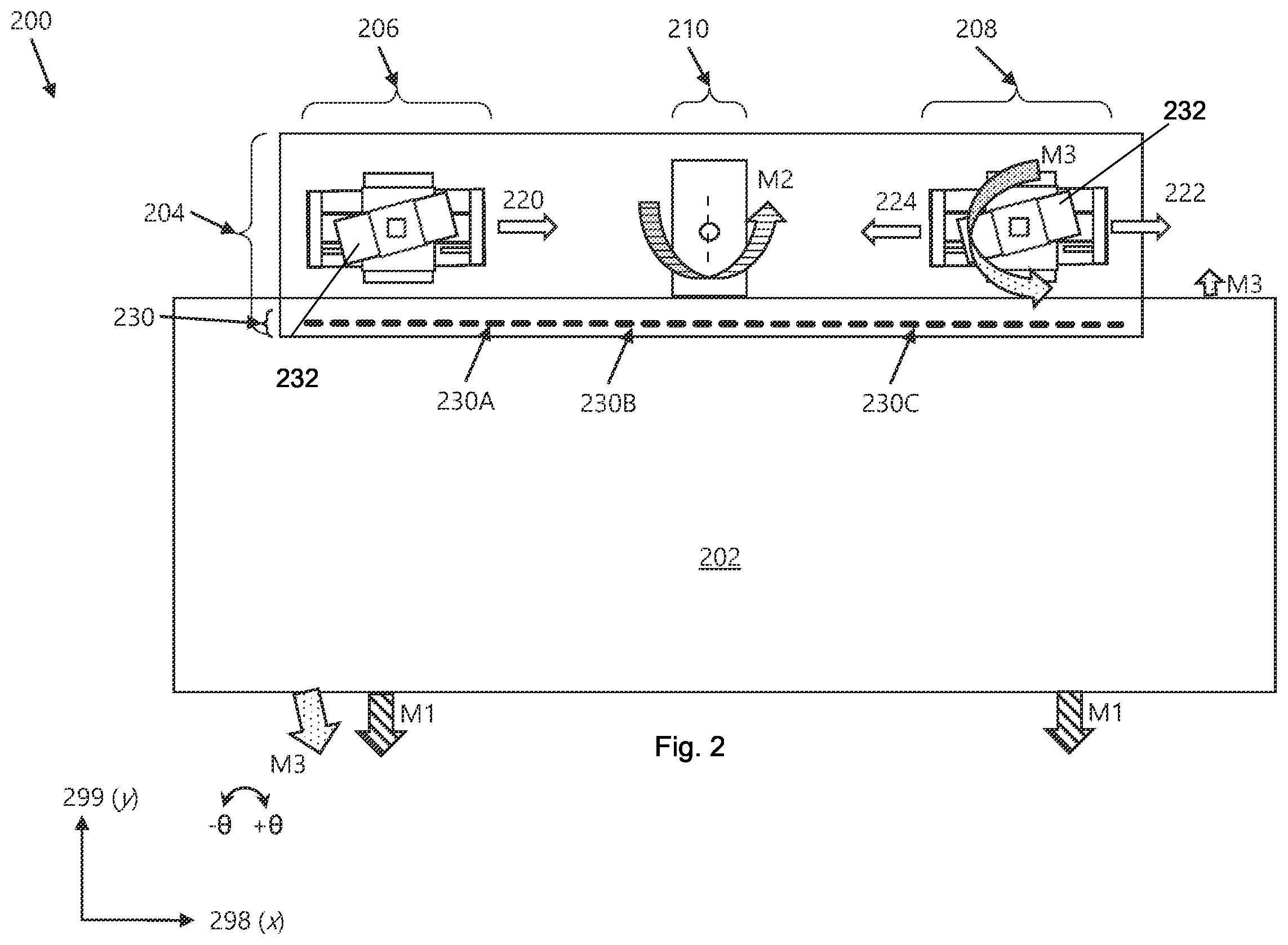 Patent US12157270 Figure 2 – Substrate holder with linear slide mechanism