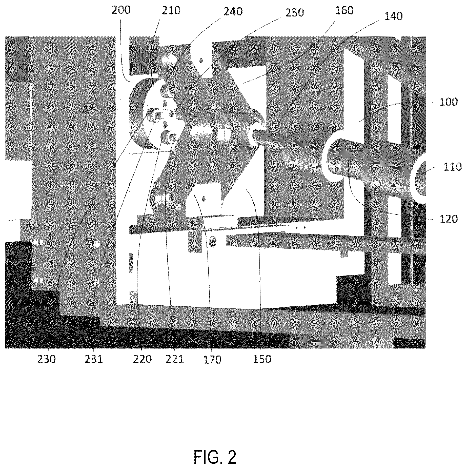 Patent US12157285 Figure 2 – Adjustable mechanical stop for a food baking apparatus