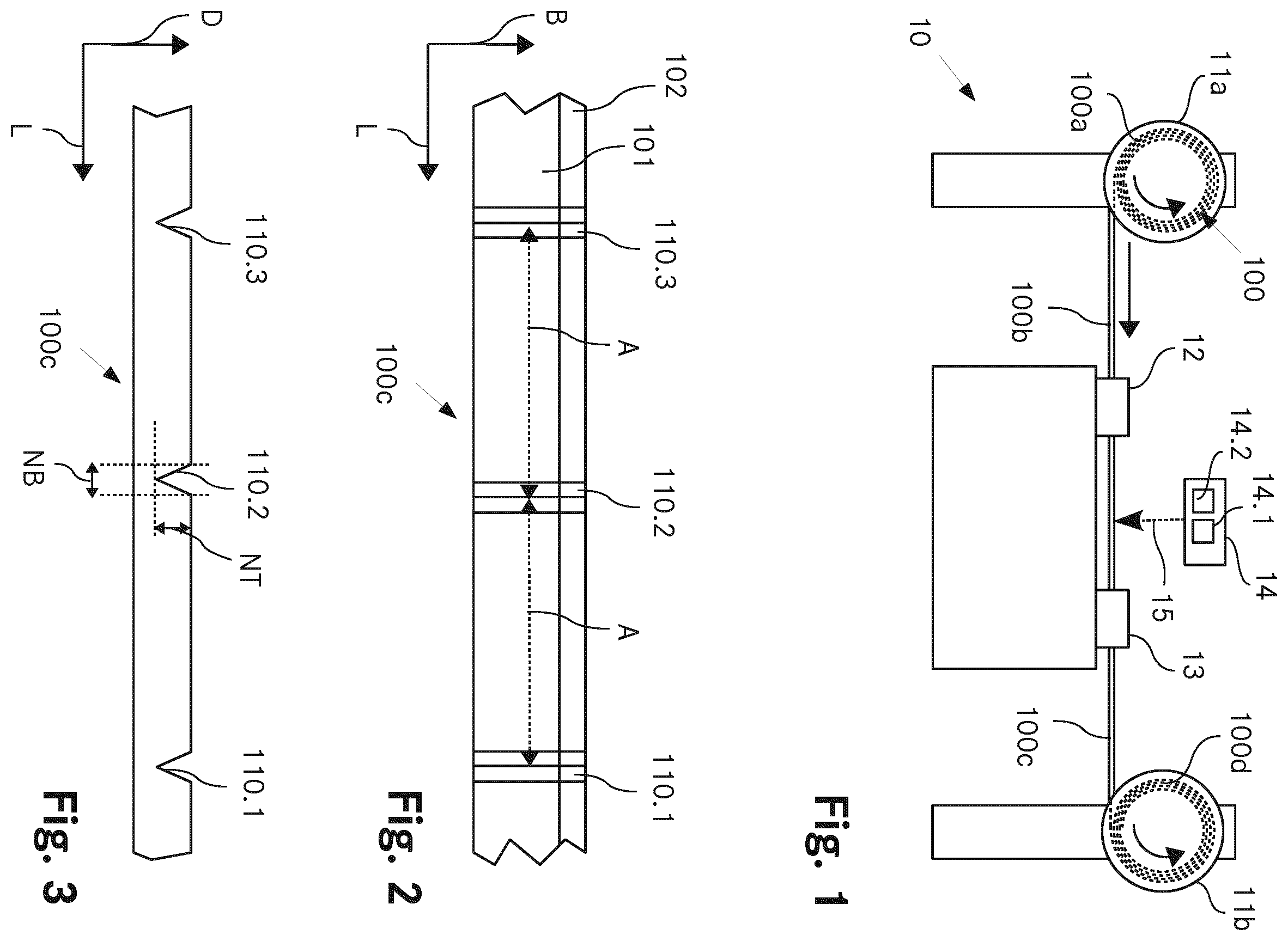 Patent US12157297 Figure 1 – Doctor blade strip for cutting to length for use in printing
