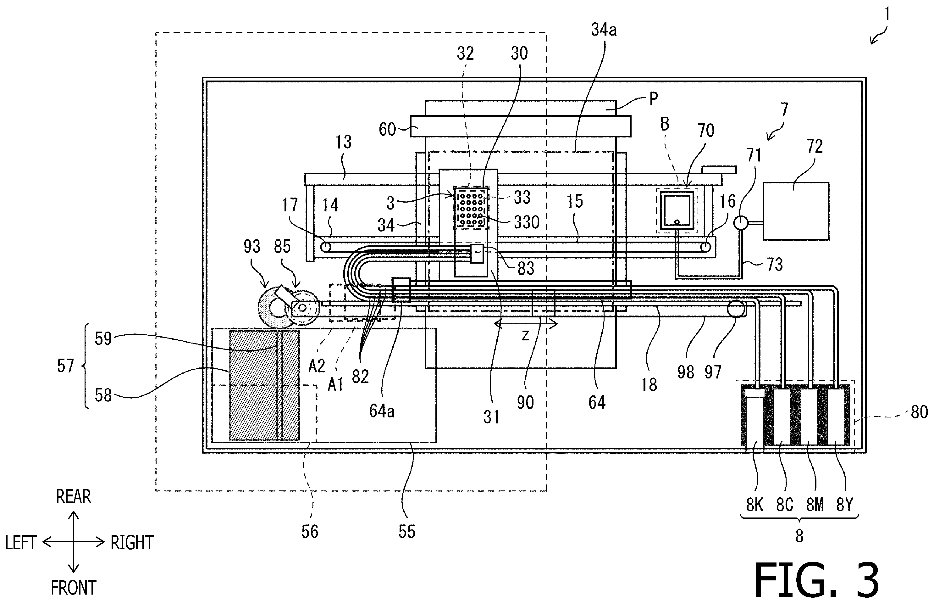 Patent US12157300 Figure 3 – Printing apparatus