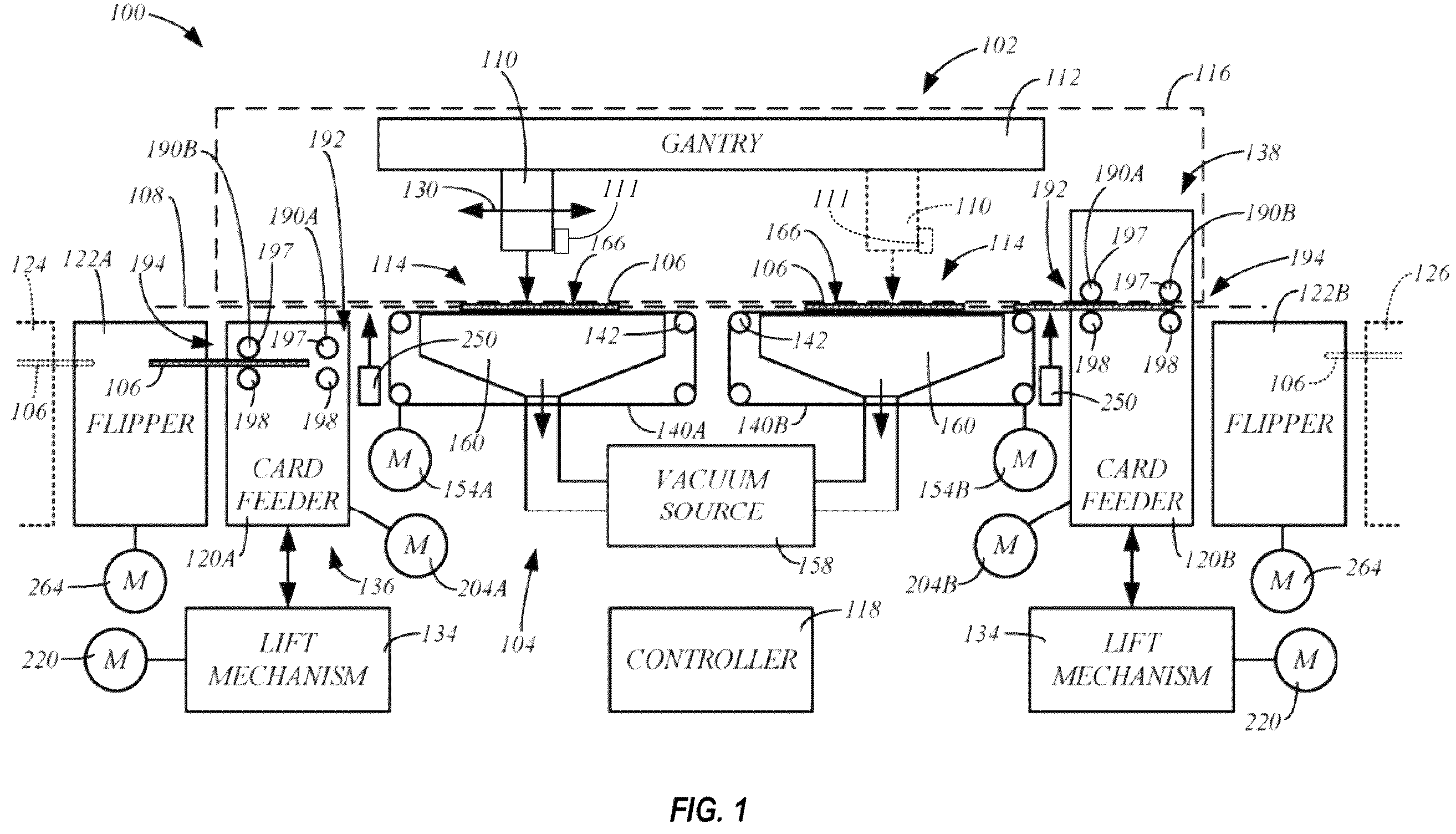 Patent US12157302 Figure 1 – Ink jet printer overspray techniques