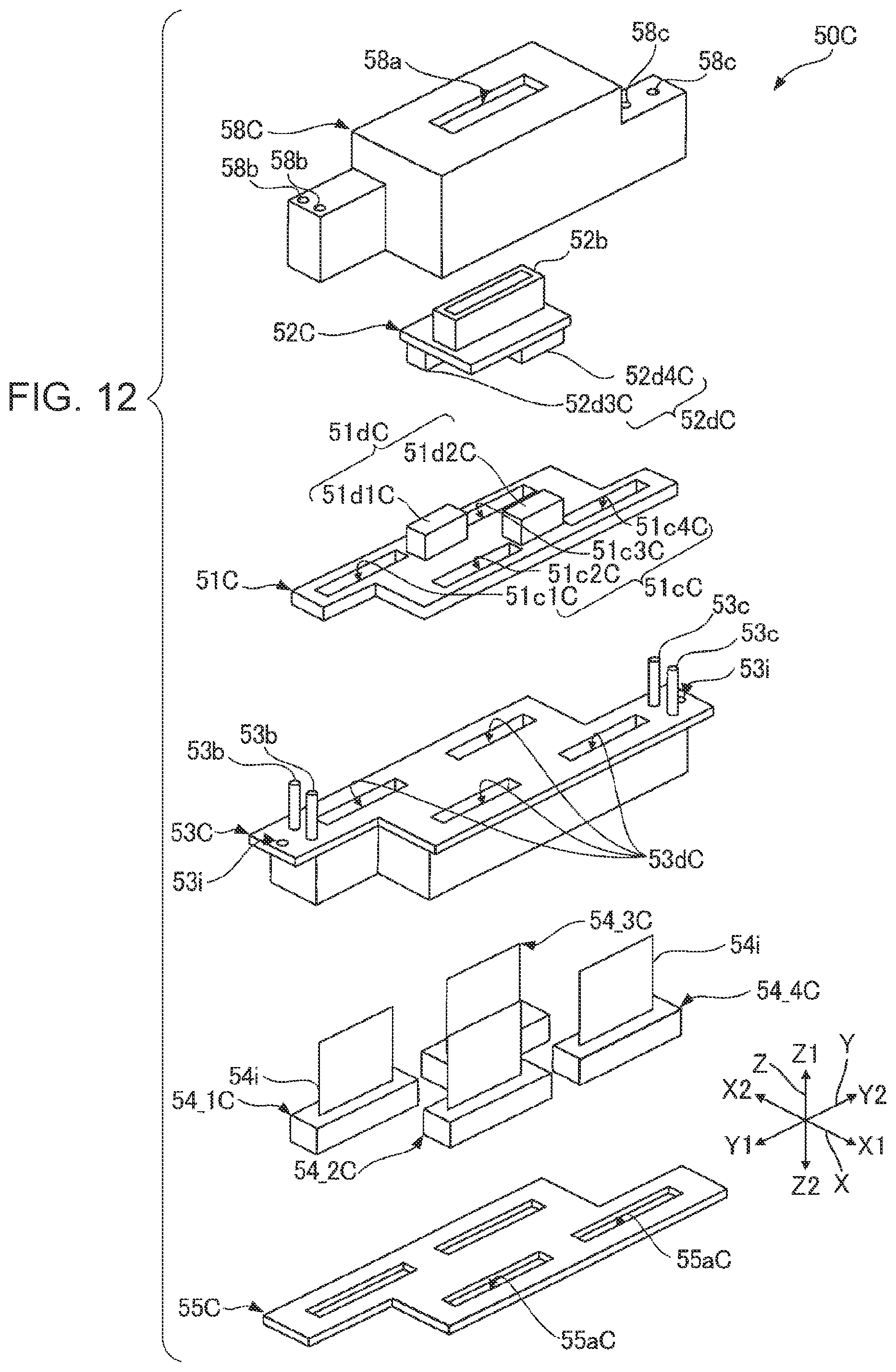 Patent US12157314 Figure 12 – Liquid ejecting head and liquid ejecting apparatus