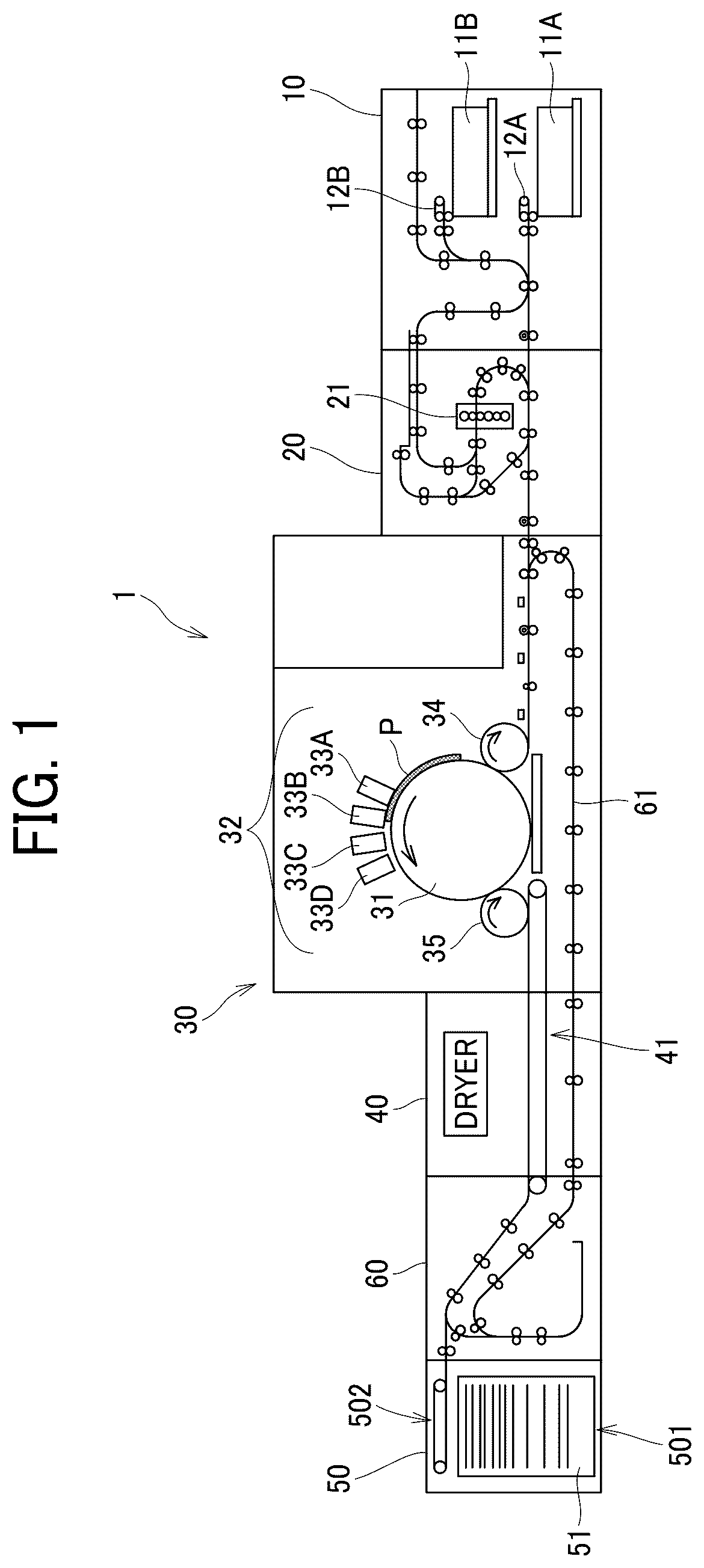Patent US12157316 Figure 1 – Nozzle surface recovery device, liquid discharge device, and inkjet printer