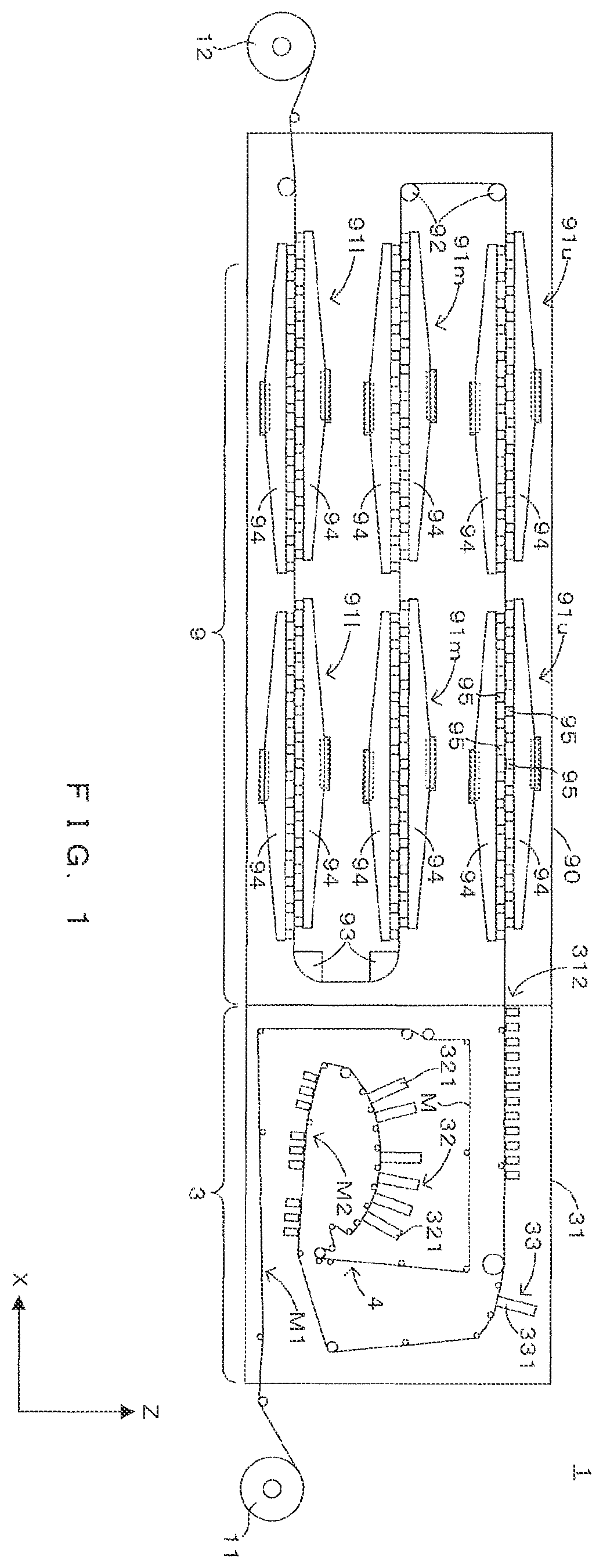 Patent US12157317 — Cleaning unit, printing apparatus and roll diameter acquisition method — Figure 1