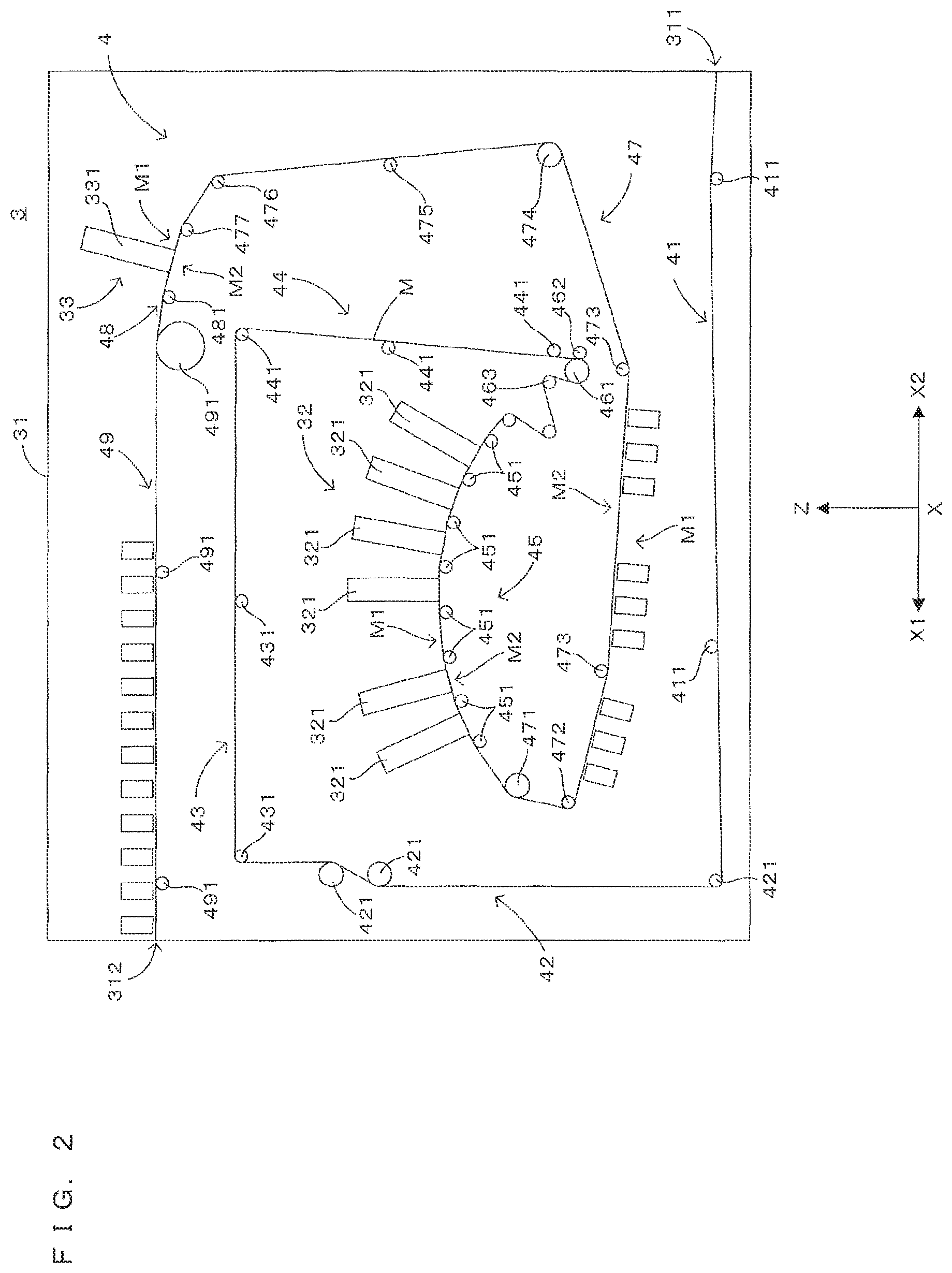 Patent US12157317 Figure 2 – Cleaning unit, printing apparatus and roll diameter acquisition method