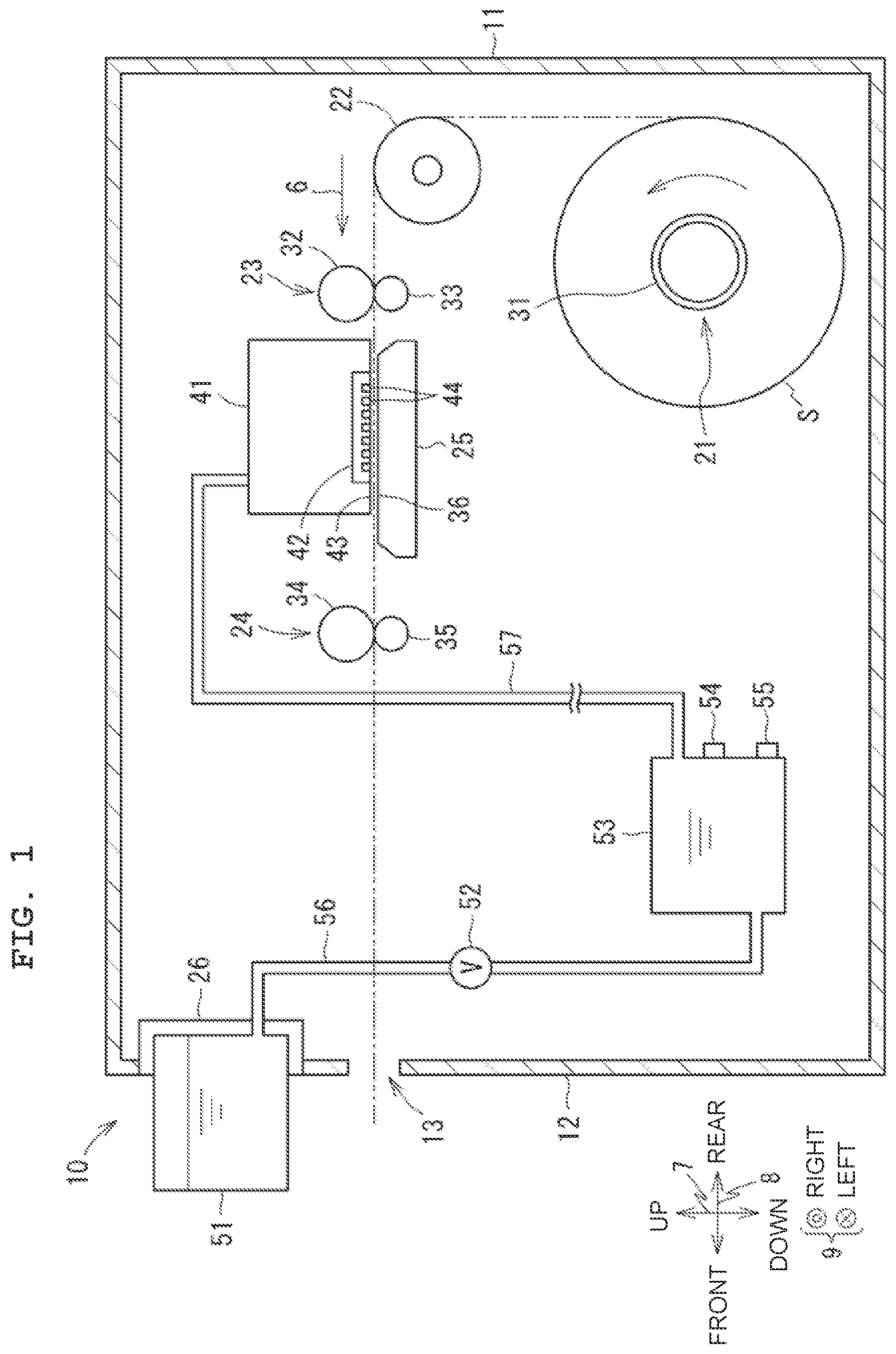Patent US12157320 — Liquid supply device, method of supplying liquid, and image recording device — Figure 1