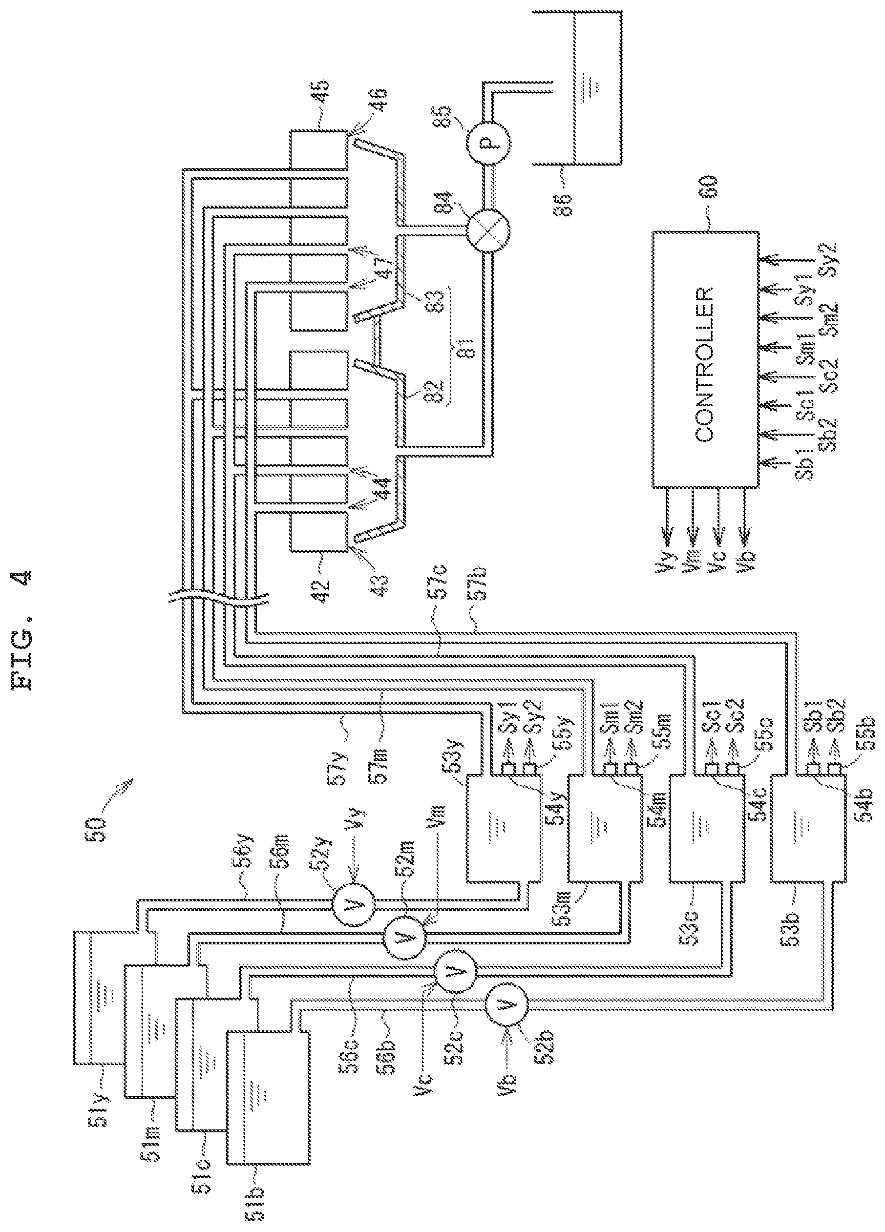 Patent US12157320 Figure 4 – Liquid supply device, method of supplying liquid, and image recording device