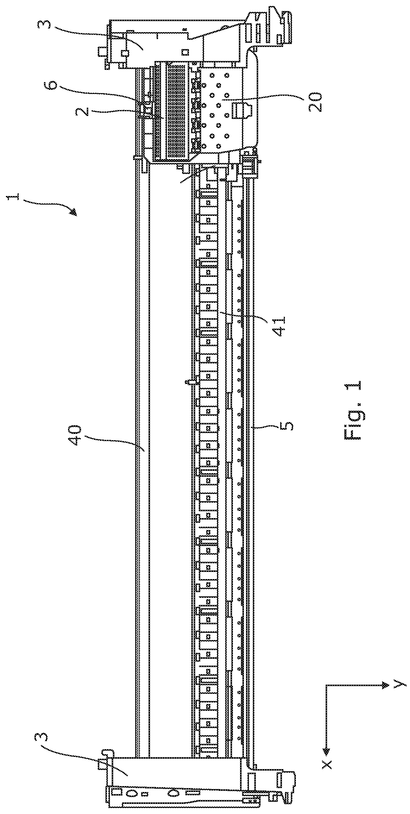 Patent US12157323 Figure 1 – Lubrication for carriage beam arrangements