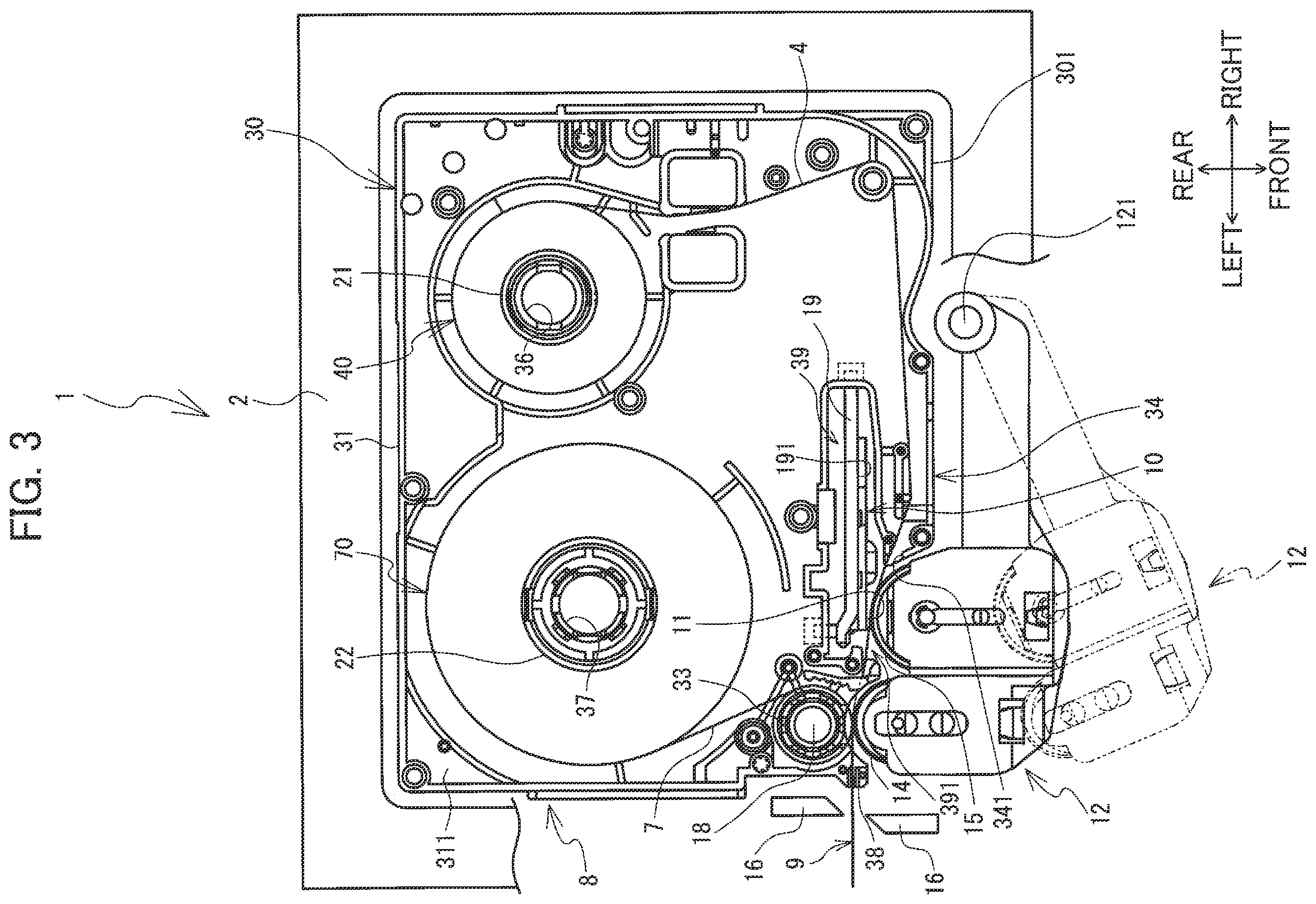 Patent US12157327 Figure 3 – Medium including heat-sensitive medium and adhesive medium whose base material has image pre-printed thereon
