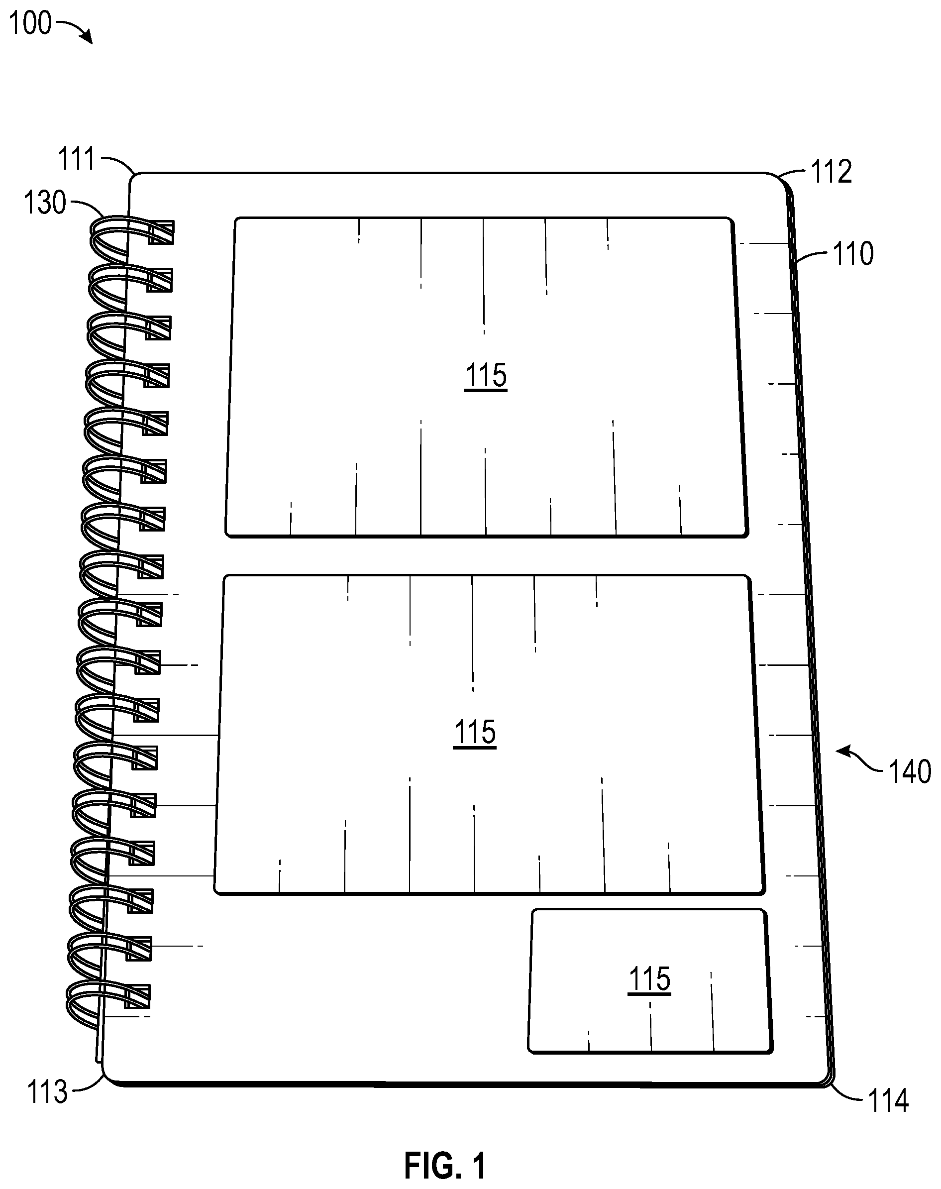Patent US12157331 Figure 1 – Notebooks with removable components