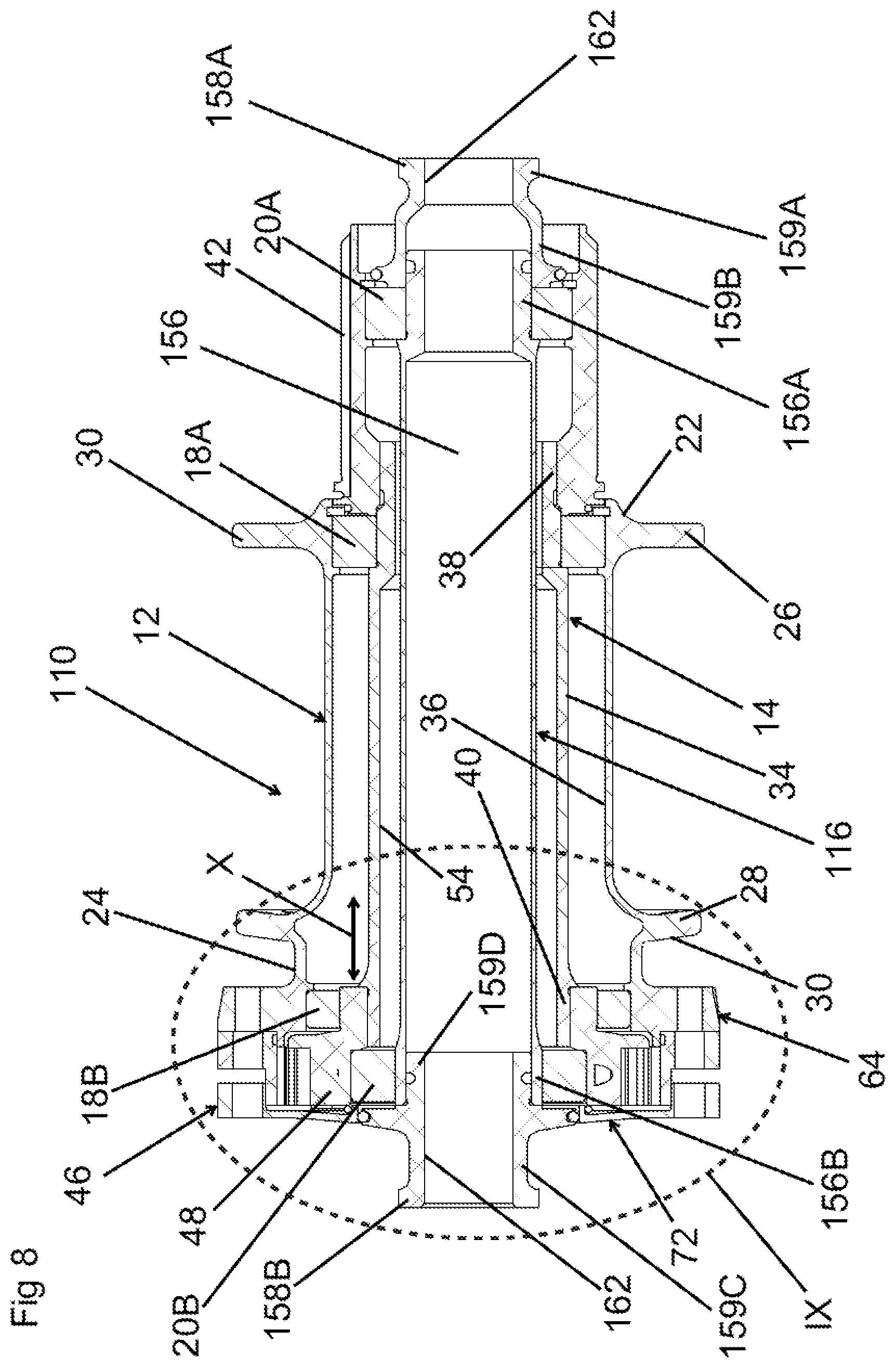 Patent US12157333 Figure 8 – Wheel hub