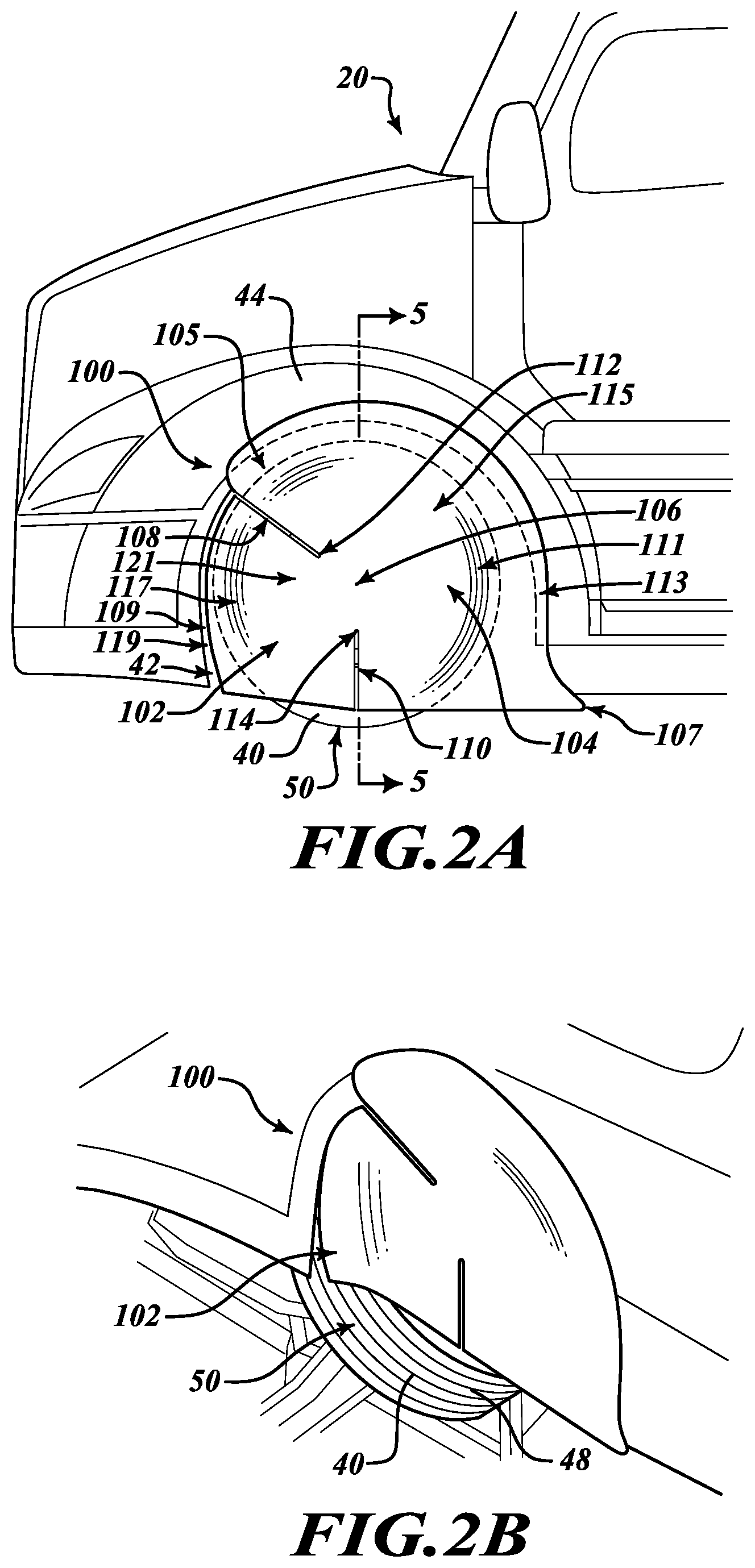 Patent US12157336 Figure 2 – Floating wheel cover
