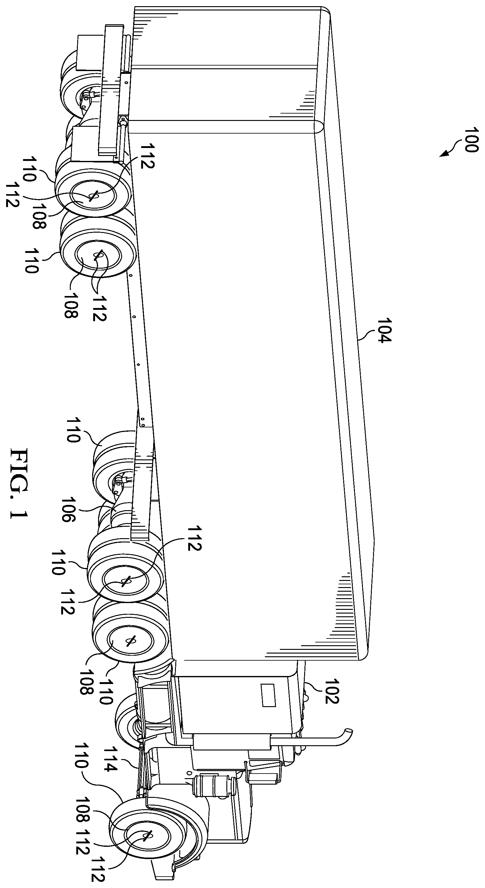 Patent US12157337 — Digital wheel end assembly temperature monitoring system — Figure 1