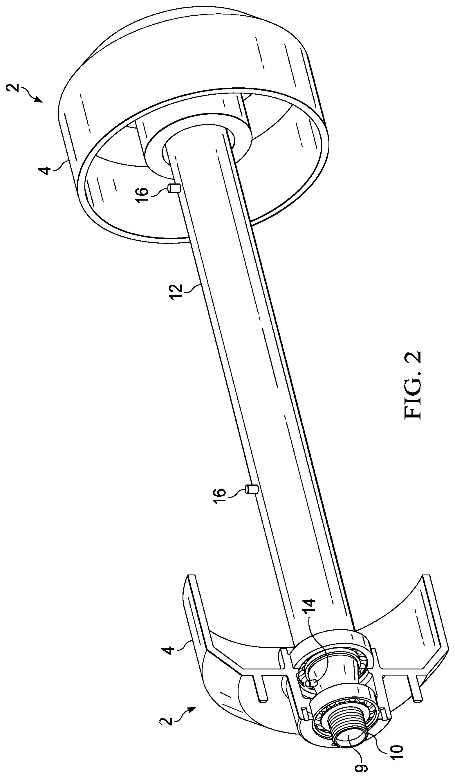 Patent US12157337 Figure 2 – Digital wheel end assembly temperature monitoring system