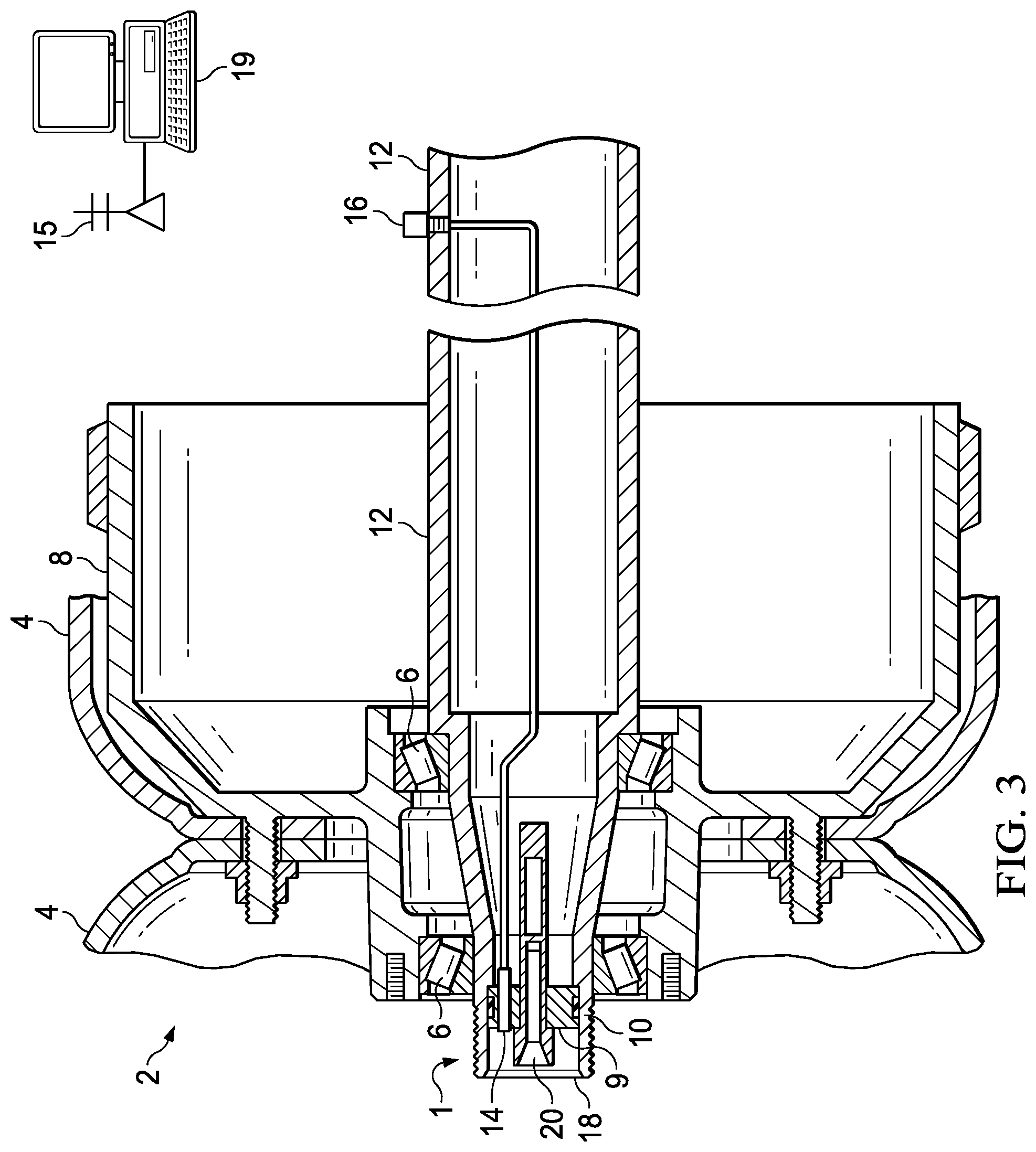 Patent US12157337 Figure 3 – Digital wheel end assembly temperature monitoring system