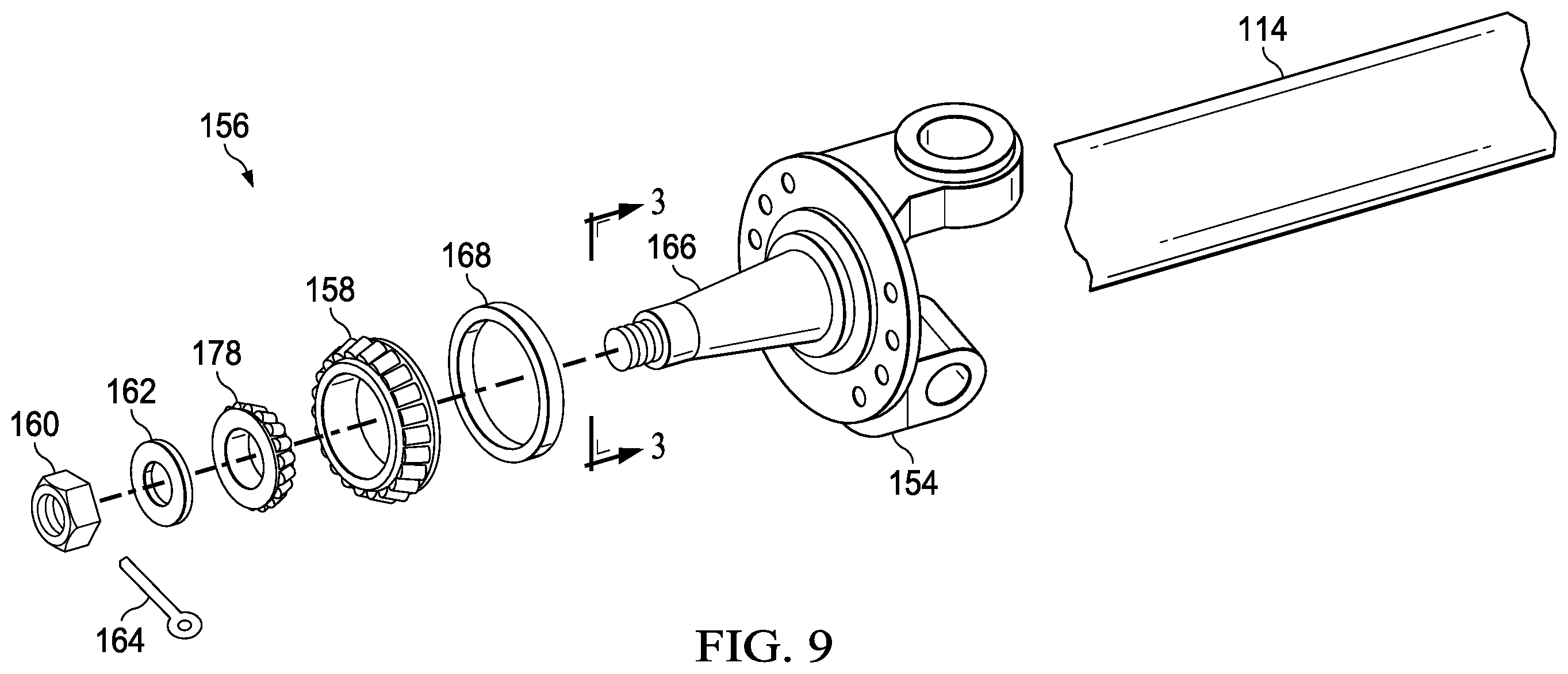 Patent US12157337 Figure 6 – Digital wheel end assembly temperature monitoring system