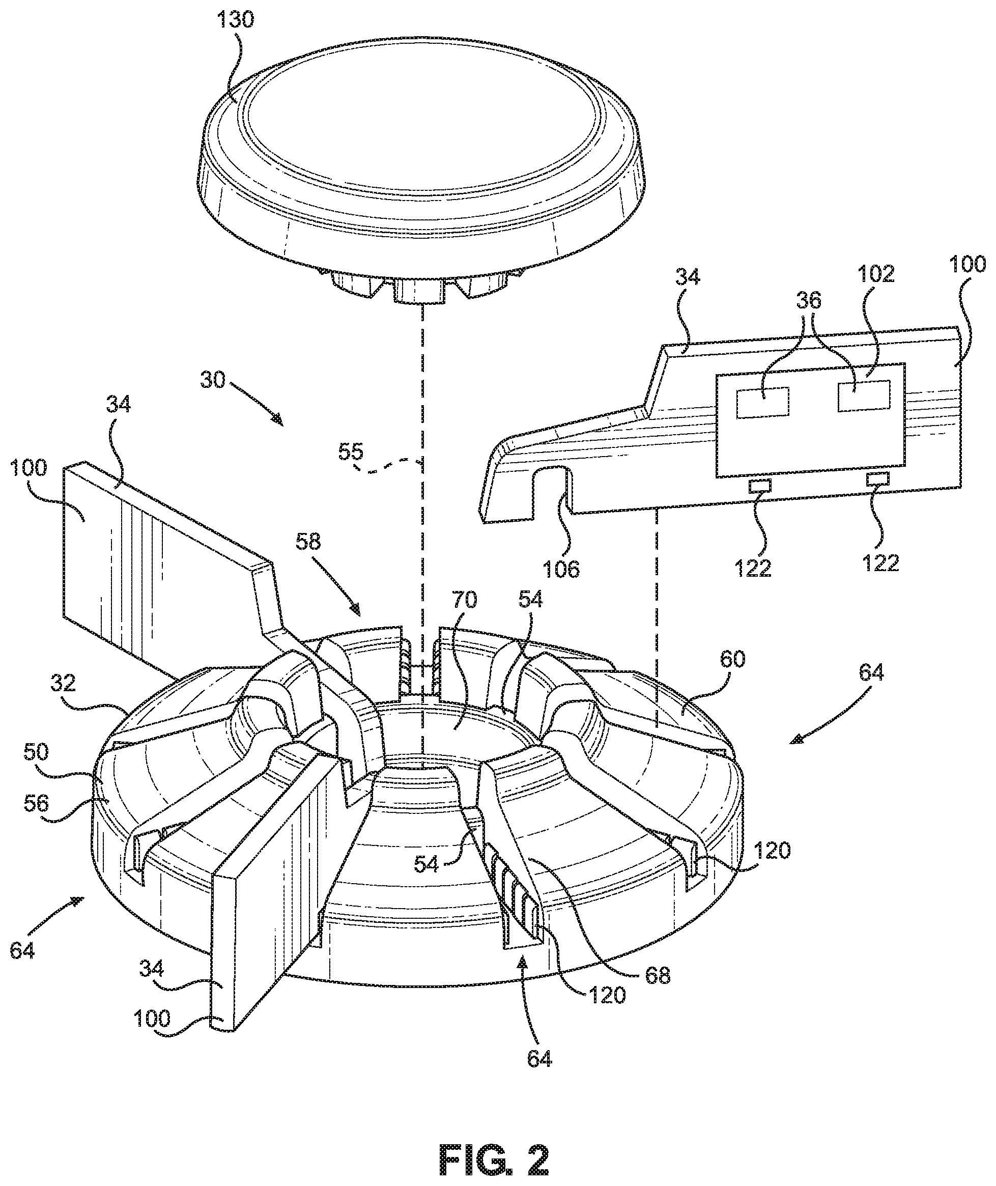 Patent US12157338 Figure 2 – Daisy tire electronics assembly